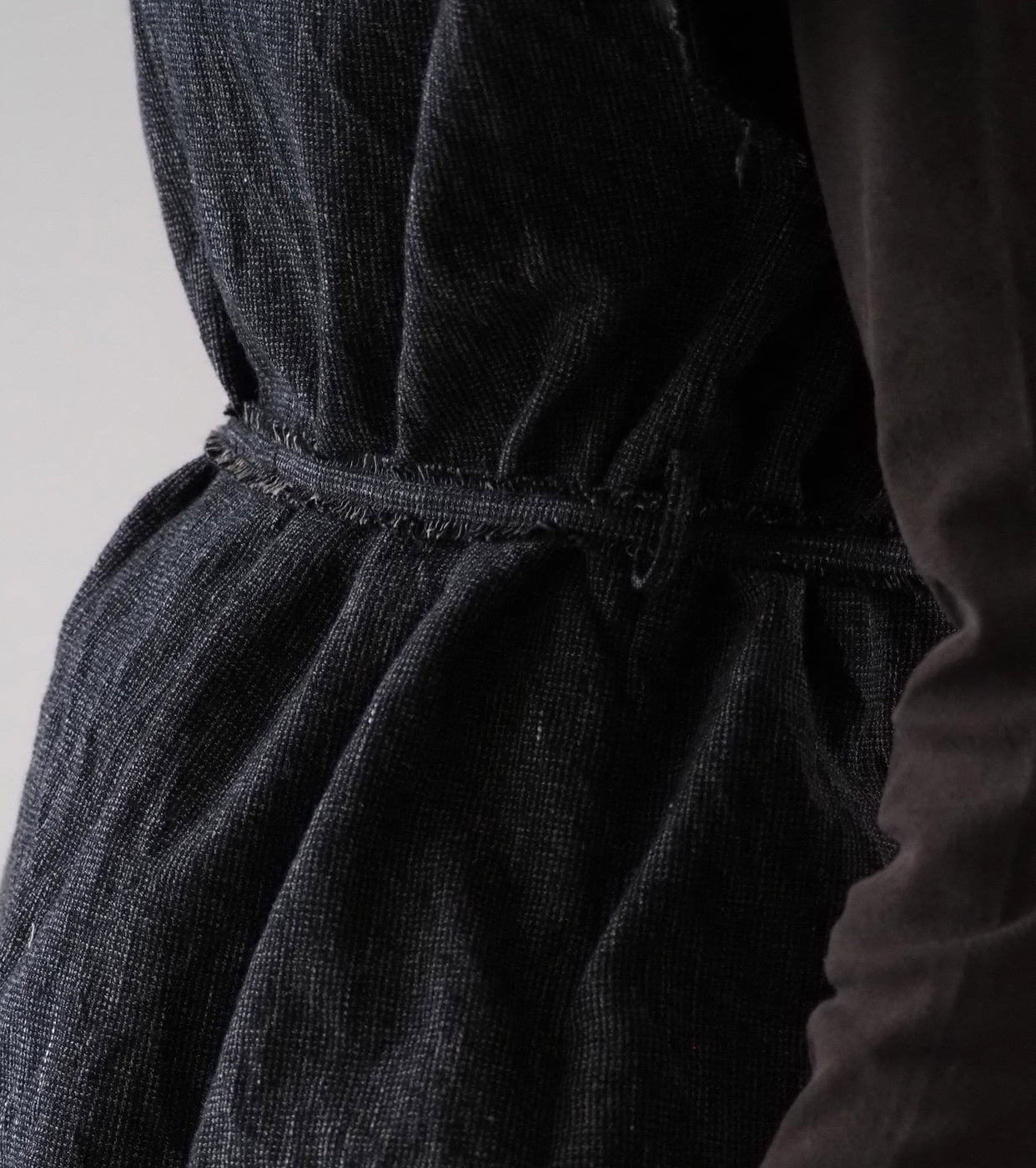 blurhms コットン ミックス ネップ ダブル サイド プルオーバー , Black