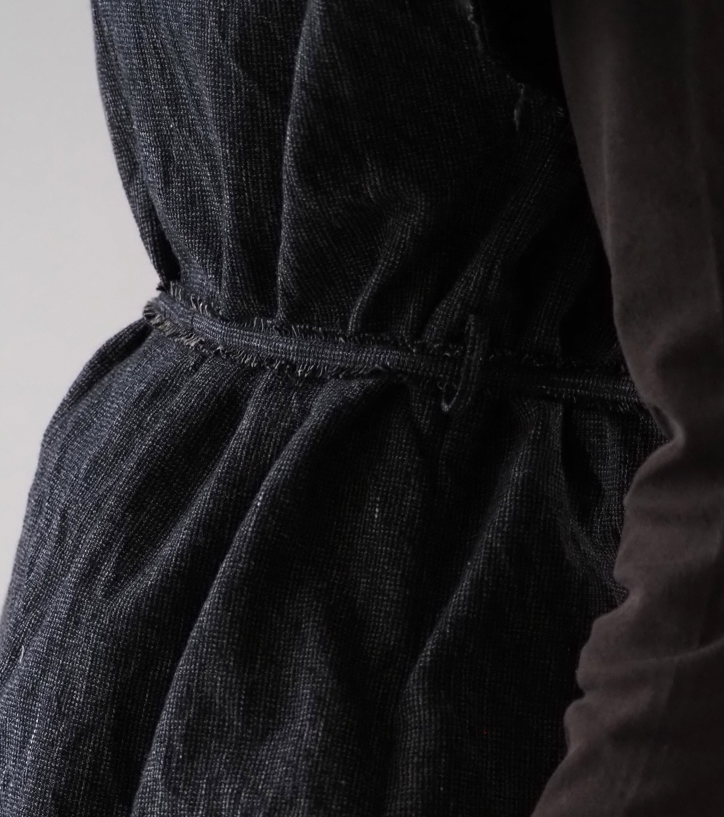 blurhms コットン ミックス ネップ ダブル サイド プルオーバー , Black