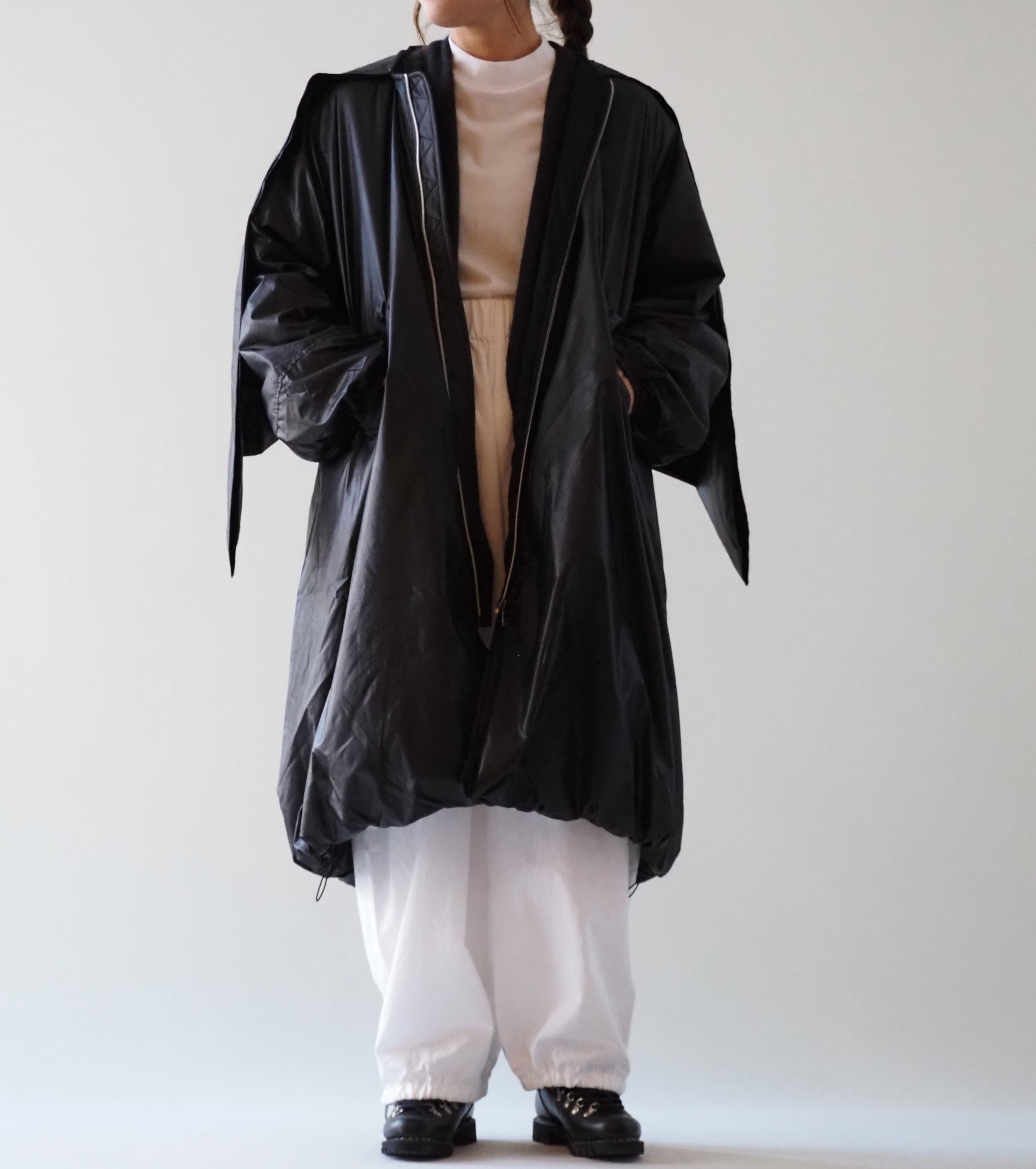 ALWEL SCARF DETAIK PADDED COAT with THINSULATE , Black