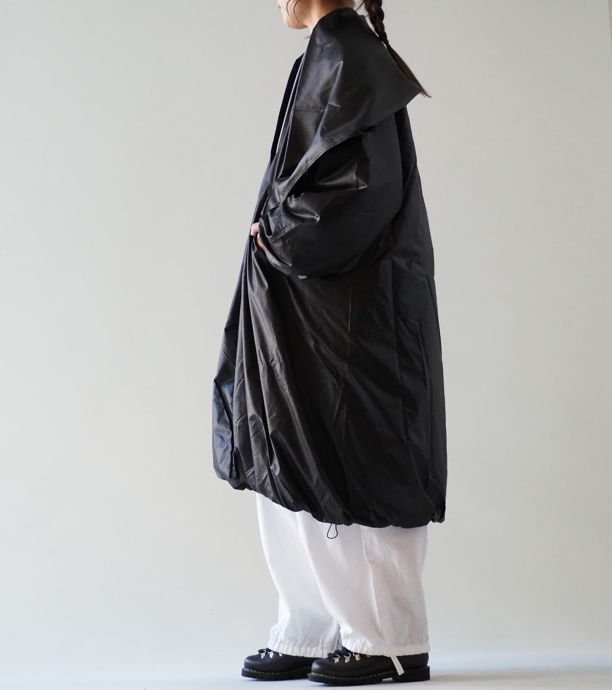 ALWEL SCARF DETAIK PADDED COAT with THINSULATE , Black