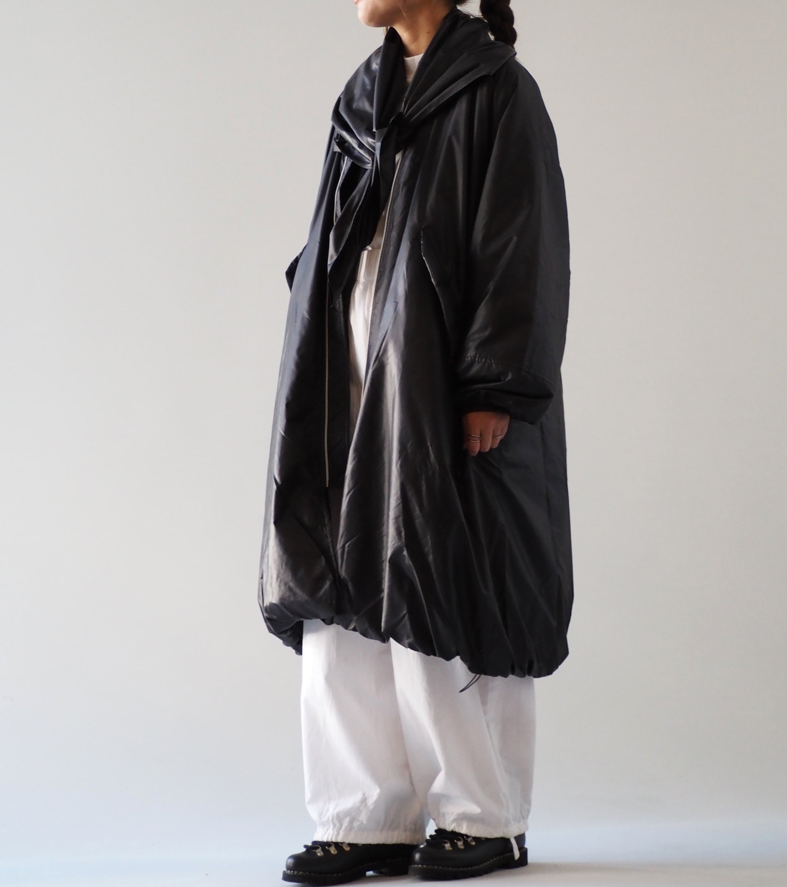 ALWEL SCARF DETAIK PADDED COAT with THINSULATE , Black