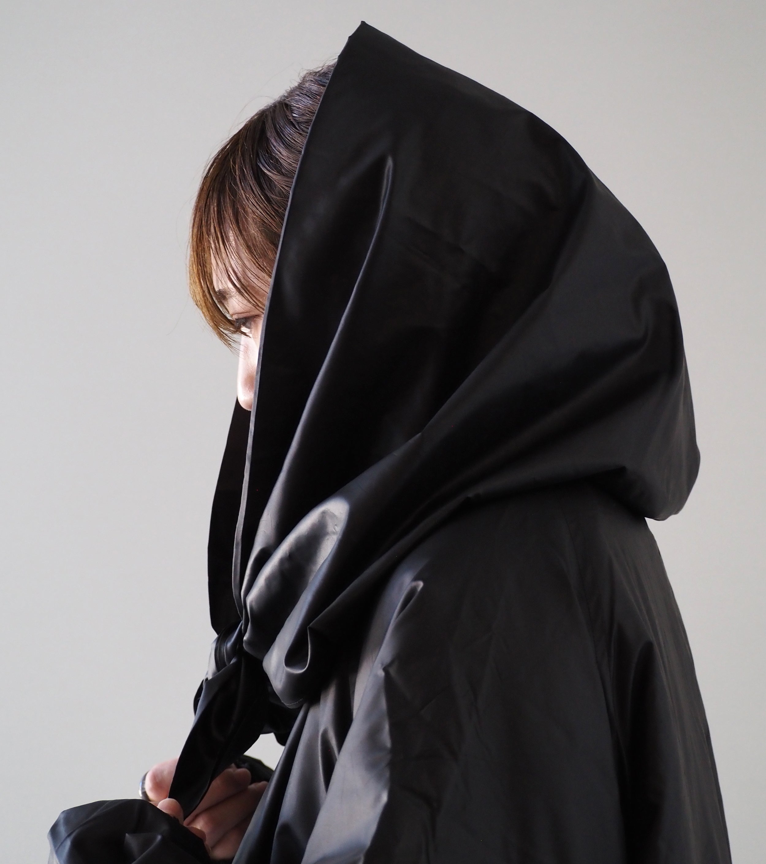ALWEL SCARF DETAIK PADDED COAT with THINSULATE , Black