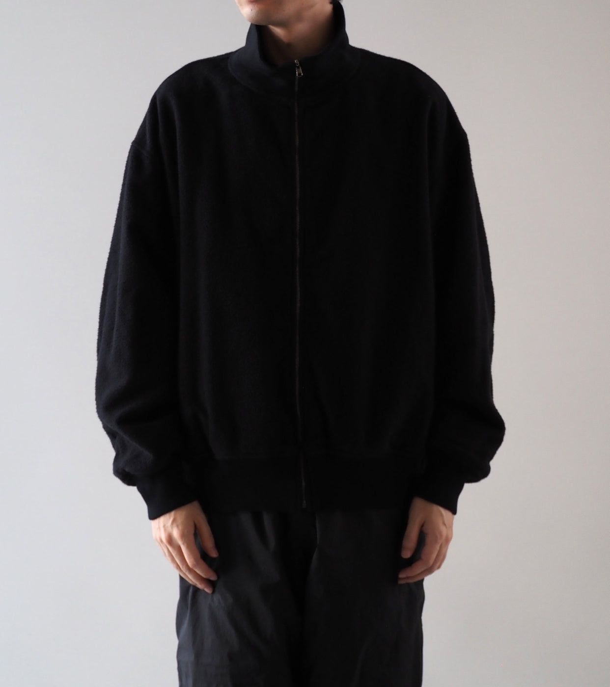 Ten c × COMOLI リバーシブル トラック ジャケット , Black