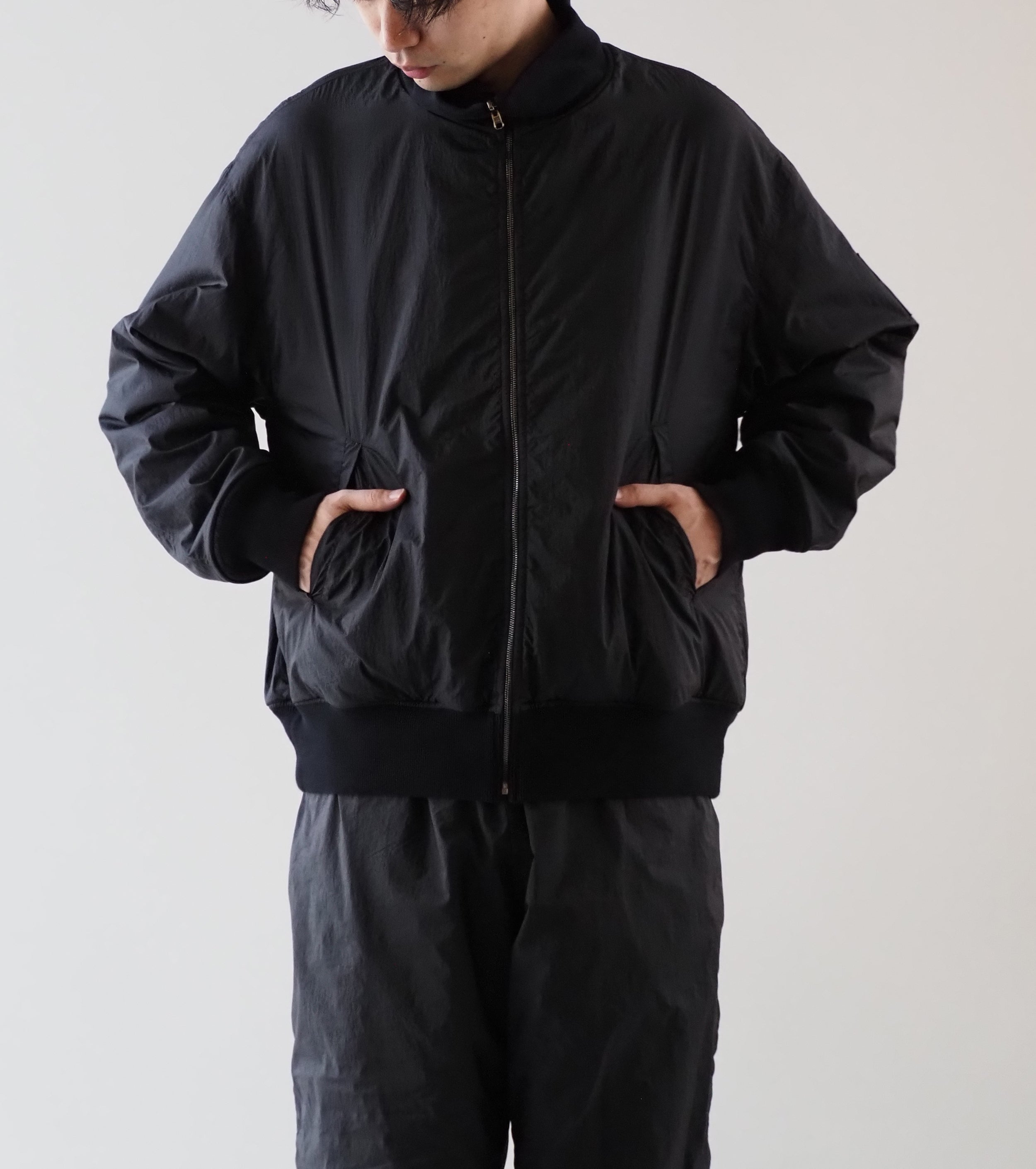 Ten c × COMOLI リバーシブル トラック ジャケット , Black