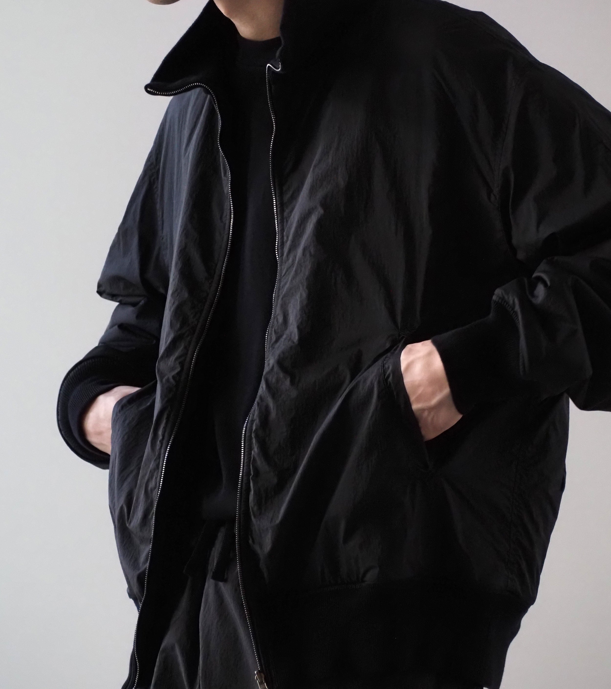 Ten c × COMOLI リバーシブル トラック ジャケット , Black
