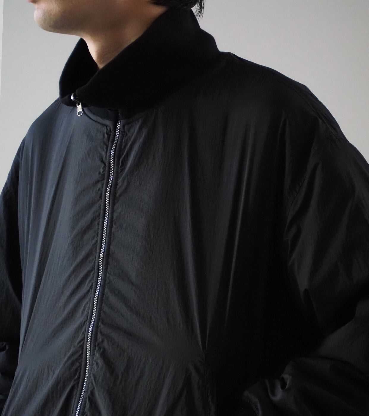 Ten c × COMOLI リバーシブル トラック ジャケット , Black