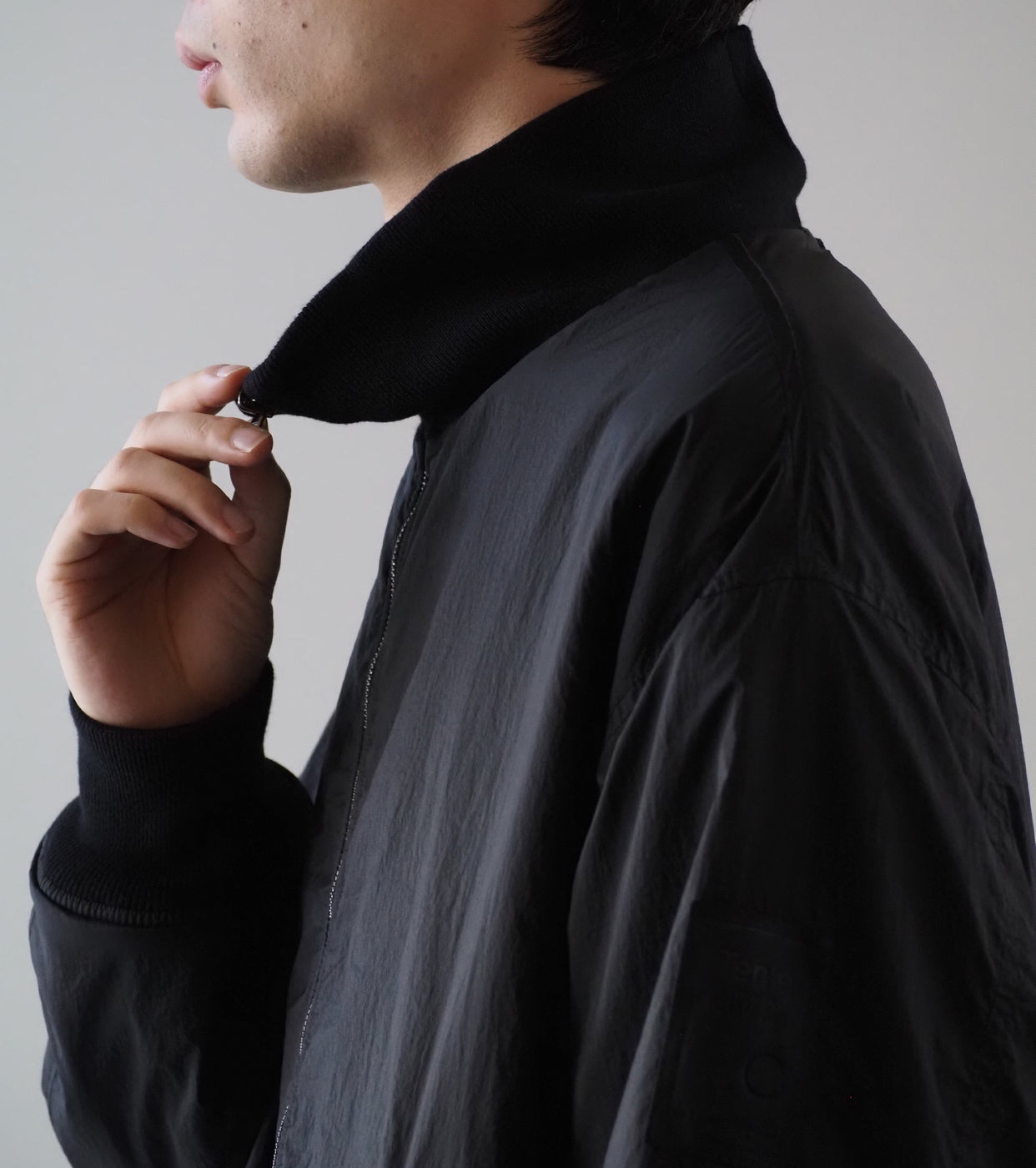 Ten c × COMOLI リバーシブル トラック ジャケット , Black