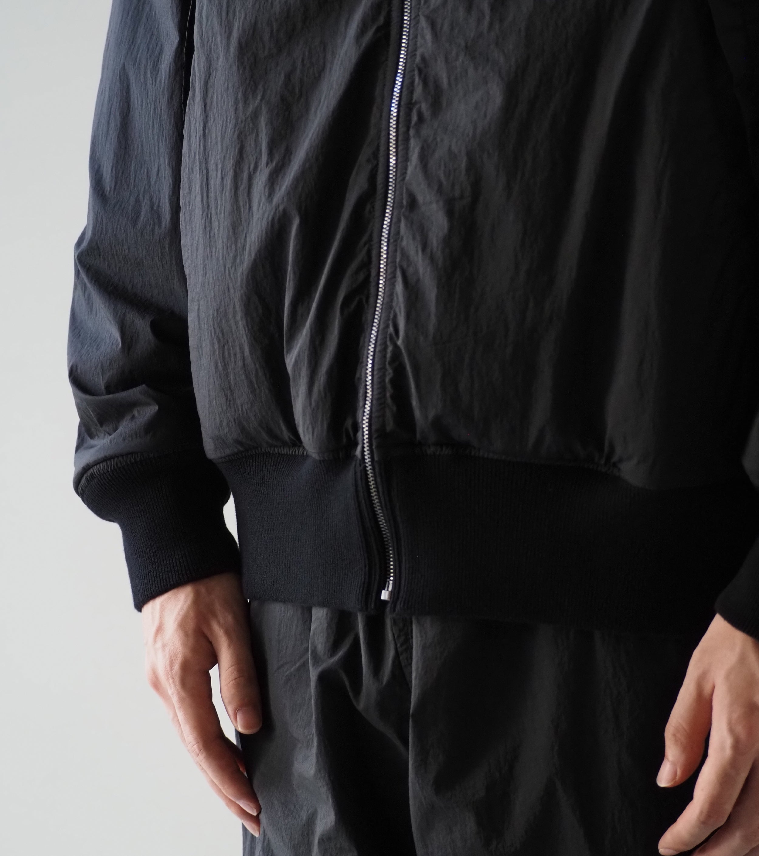 Ten c × COMOLI リバーシブル トラック ジャケット , Black