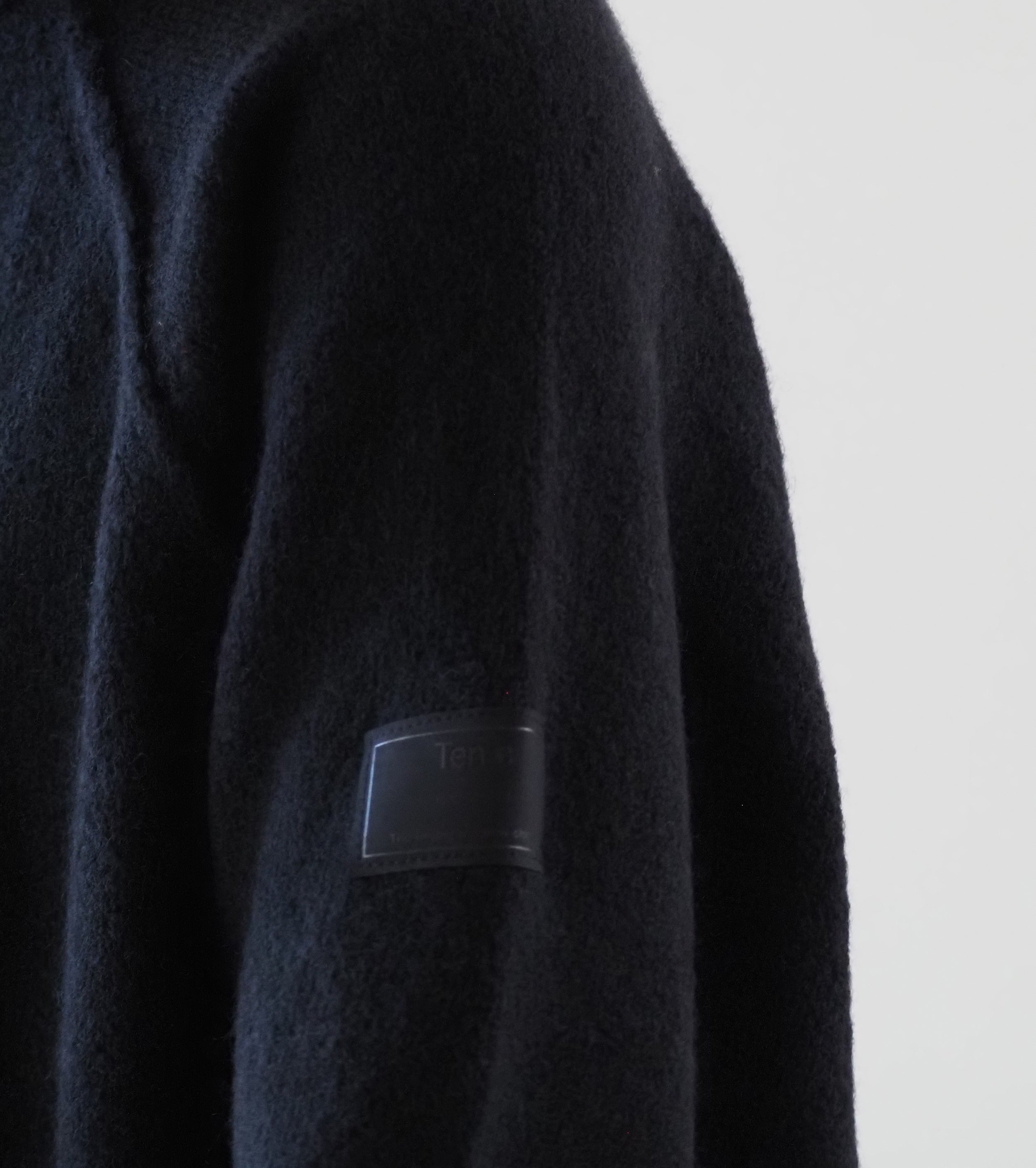 Ten c × COMOLI クルーネック ニット , Black