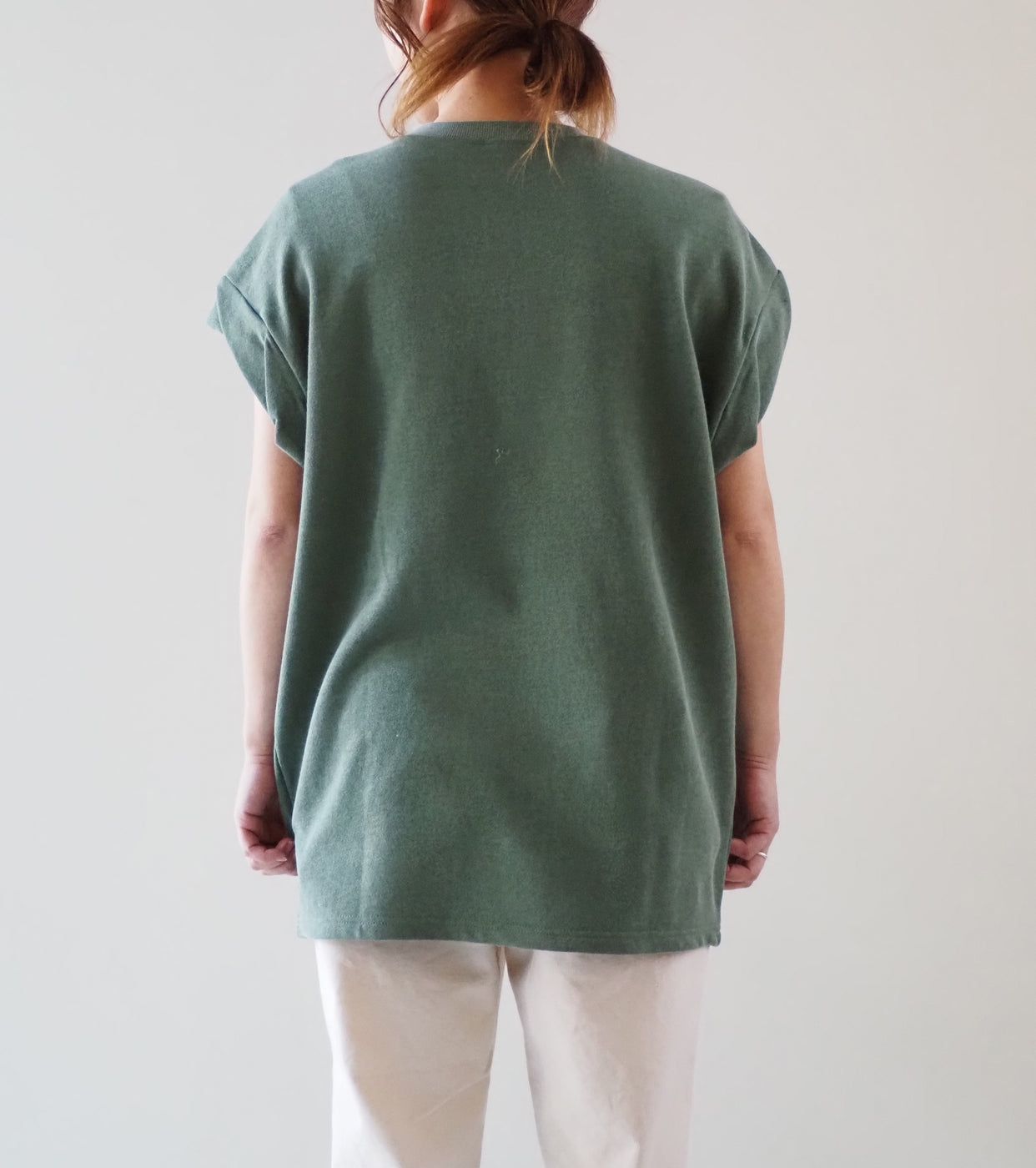 ALWEL オーバーサイズド スリーブレス クルー , Green