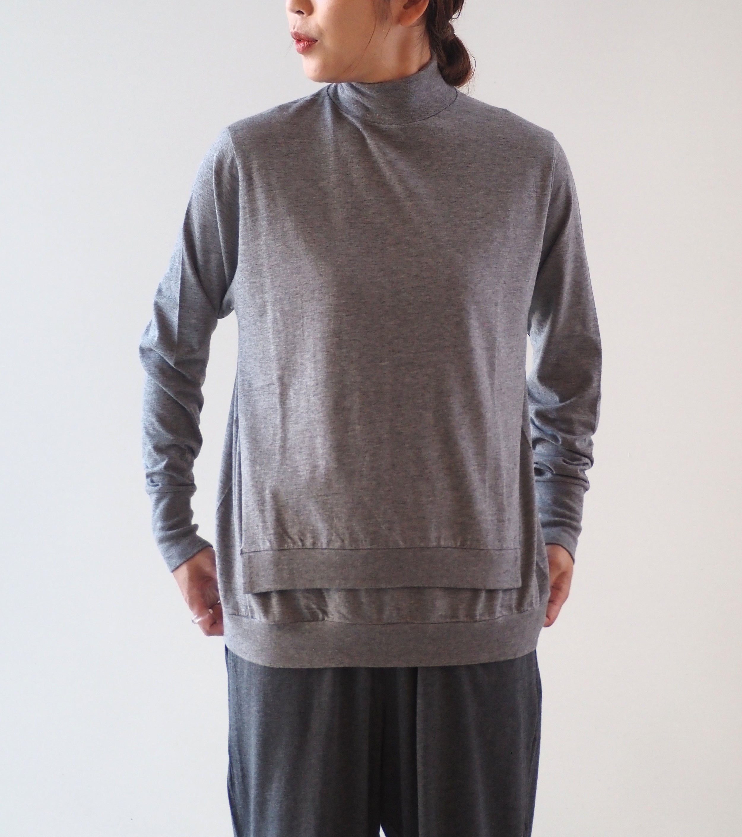 ALWEL  DOUBLE FRONT TOPS, Top Gray