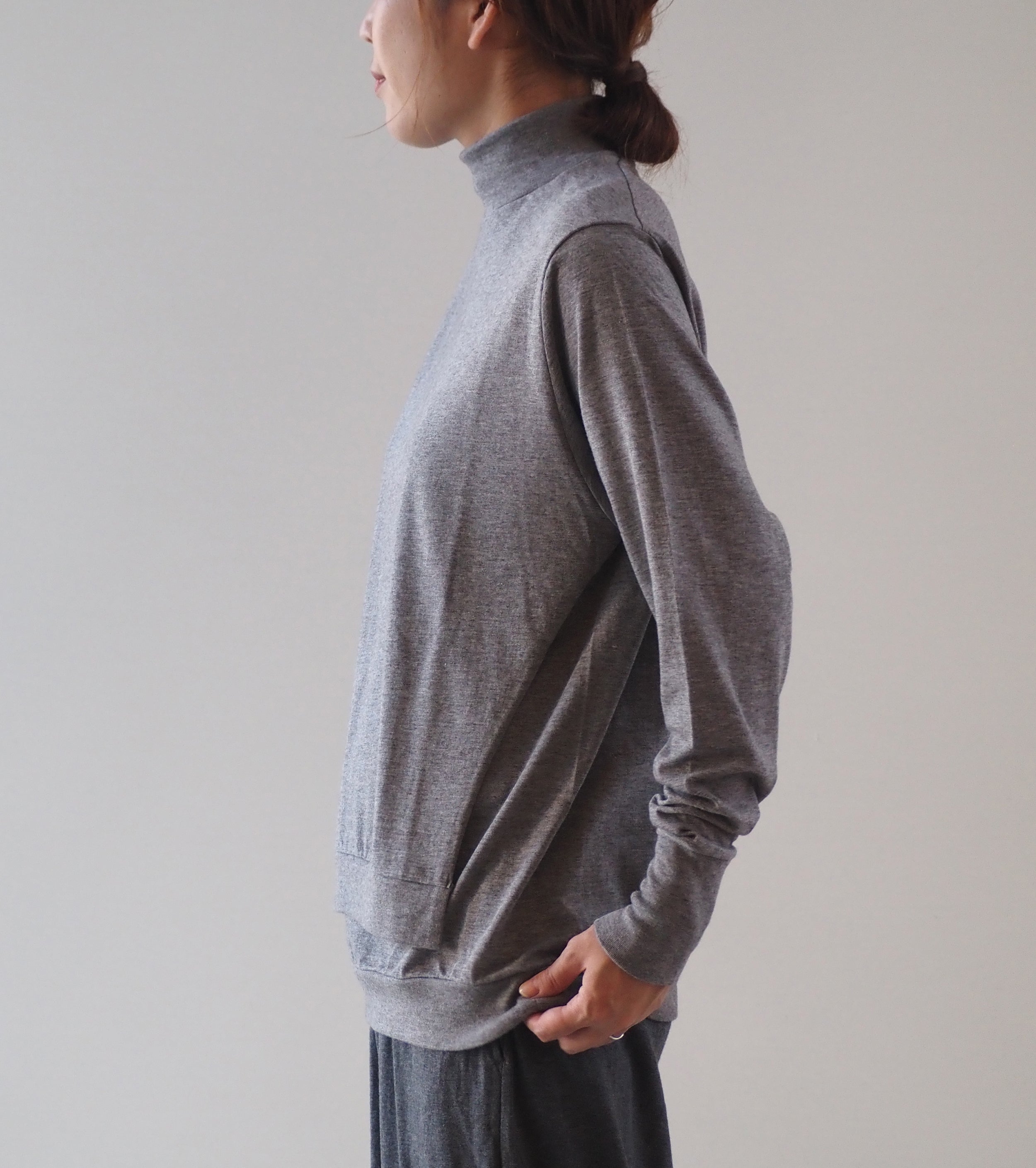 ALWEL  DOUBLE FRONT TOPS, Top Gray