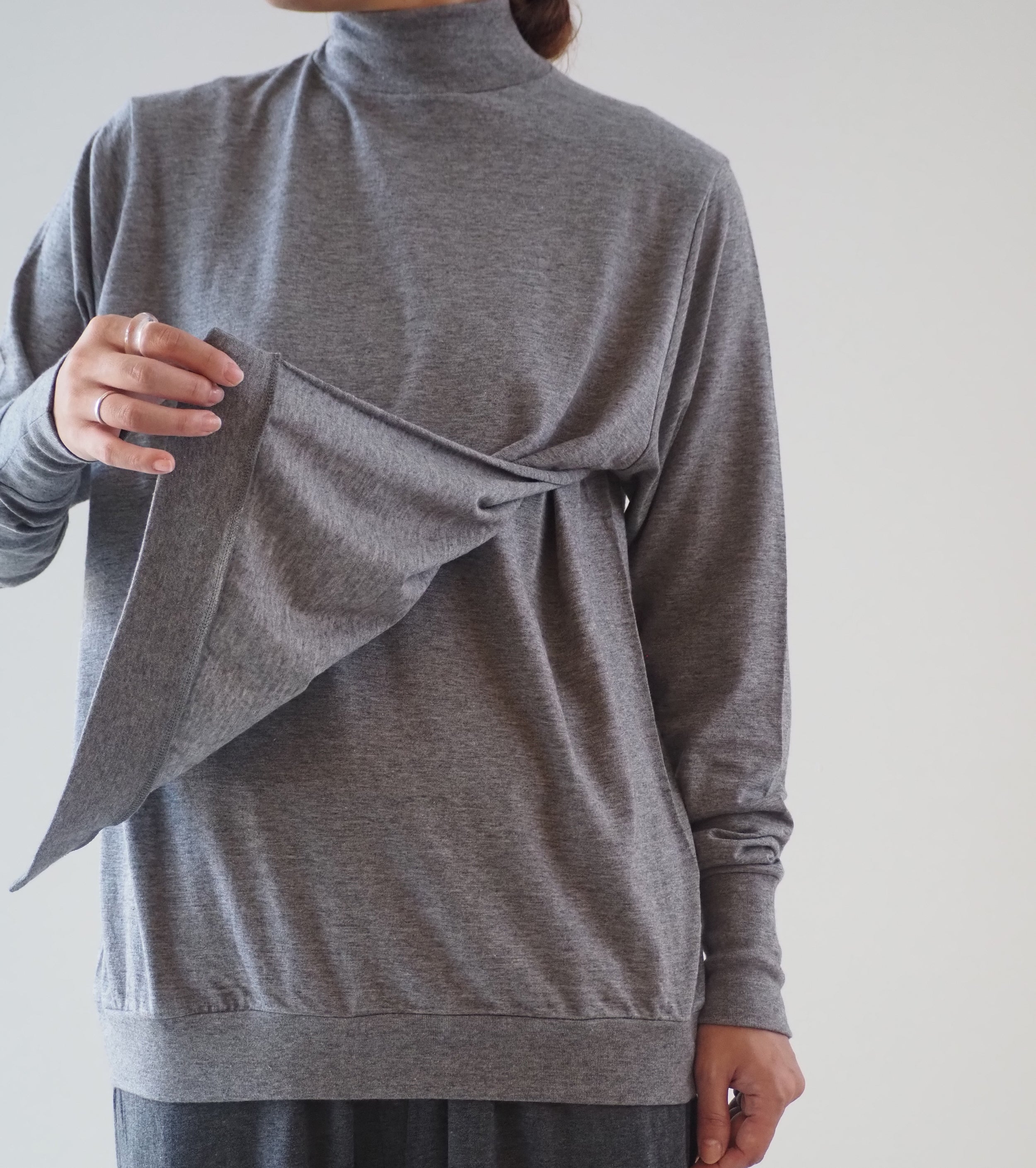 ALWEL  DOUBLE FRONT TOPS, Top Gray