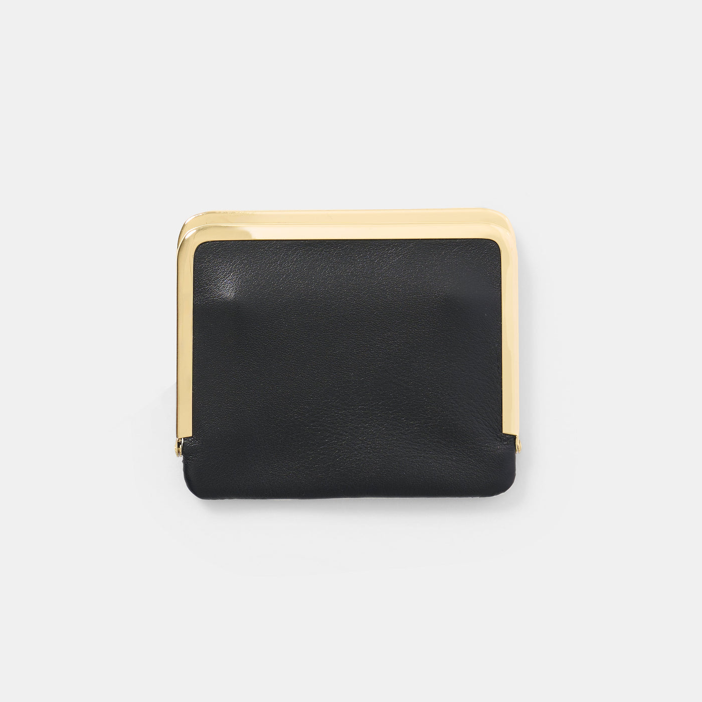 Morphee SAC À MAIN フレームド レザー ハーフ ウォレット , Black ＜GOLD＞
