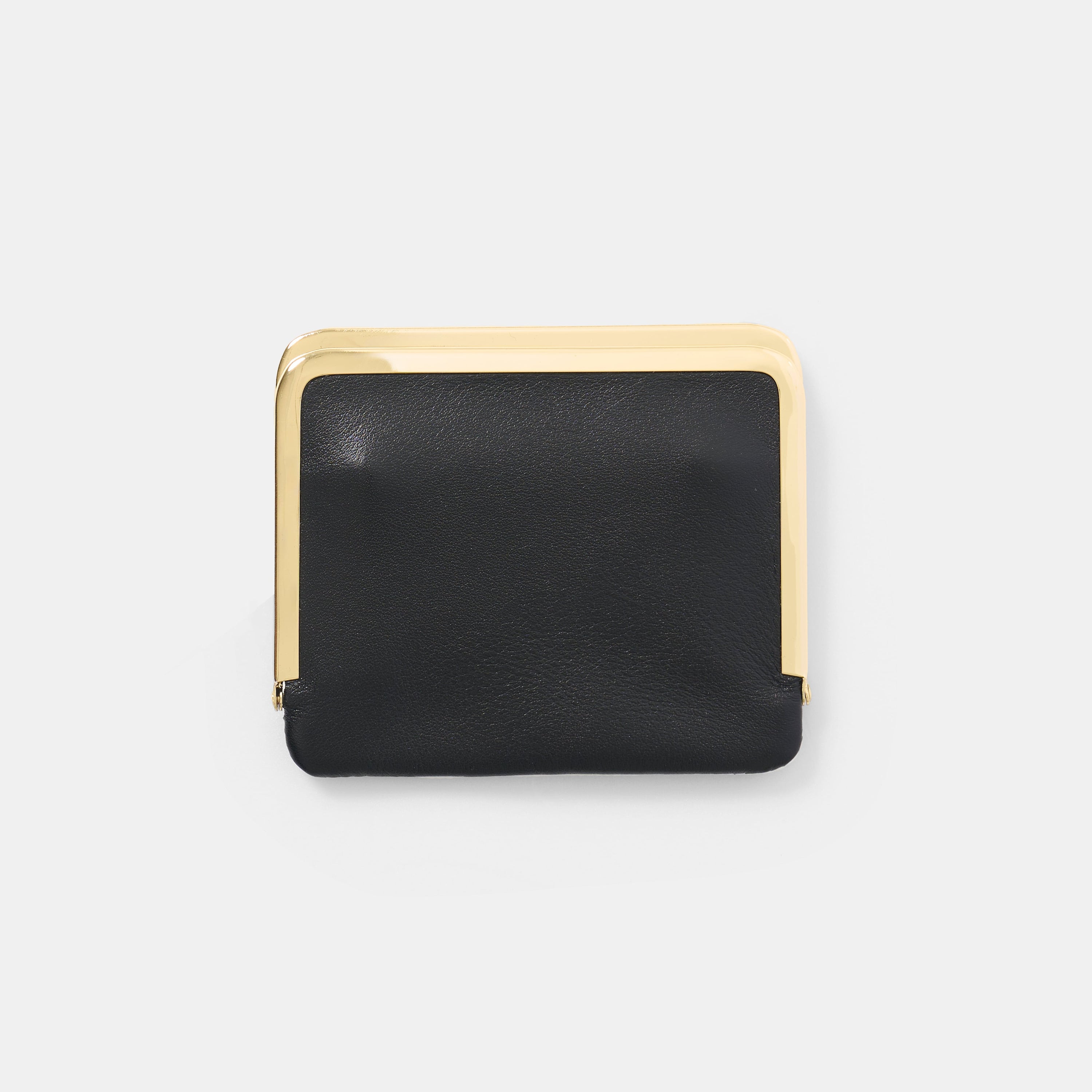 Morphee SAC À MAIN フレームド レザー ハーフ ウォレット , Black ＜GOLD＞