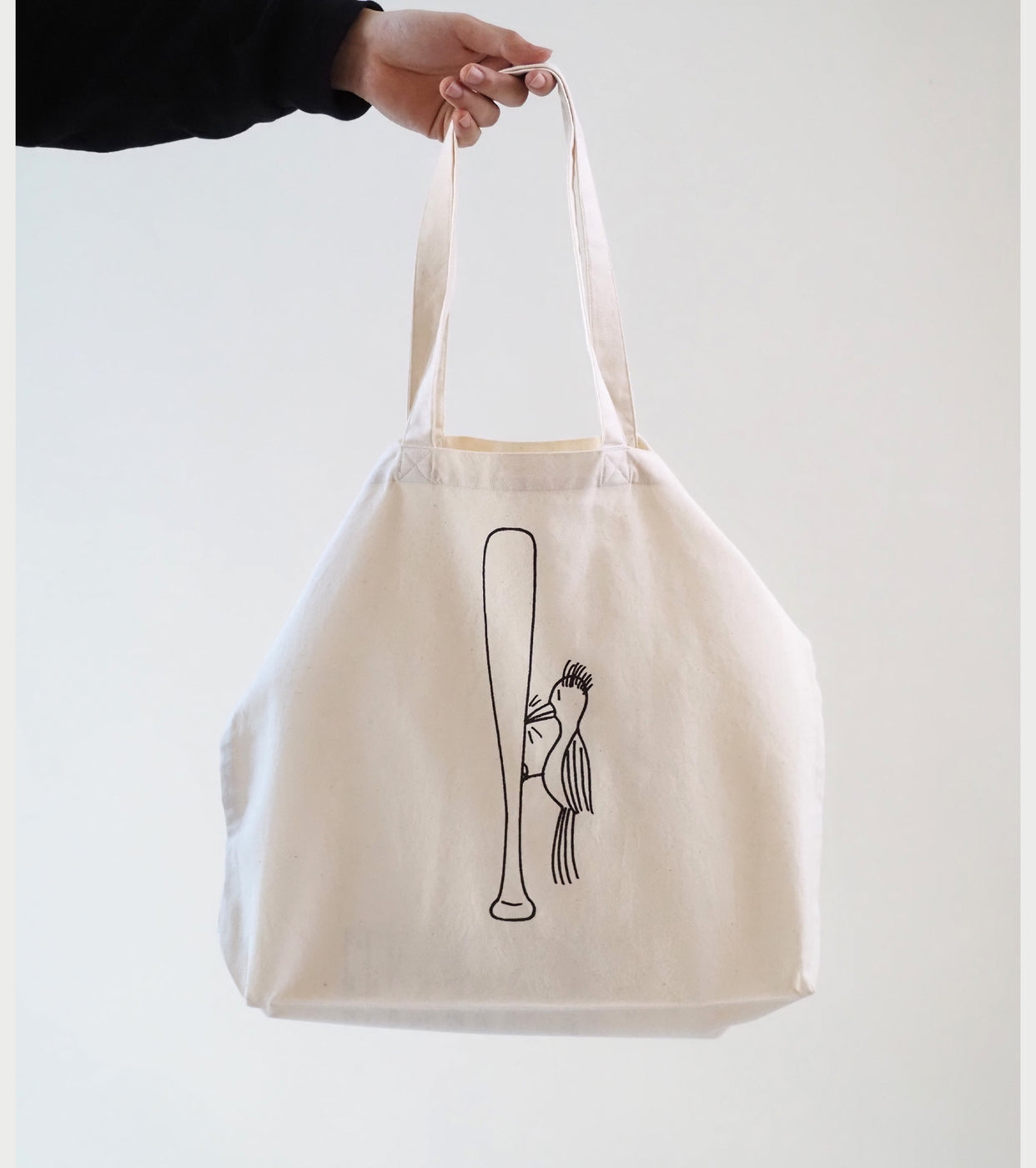 YAECA Printed Bag M (BAT) , Natural