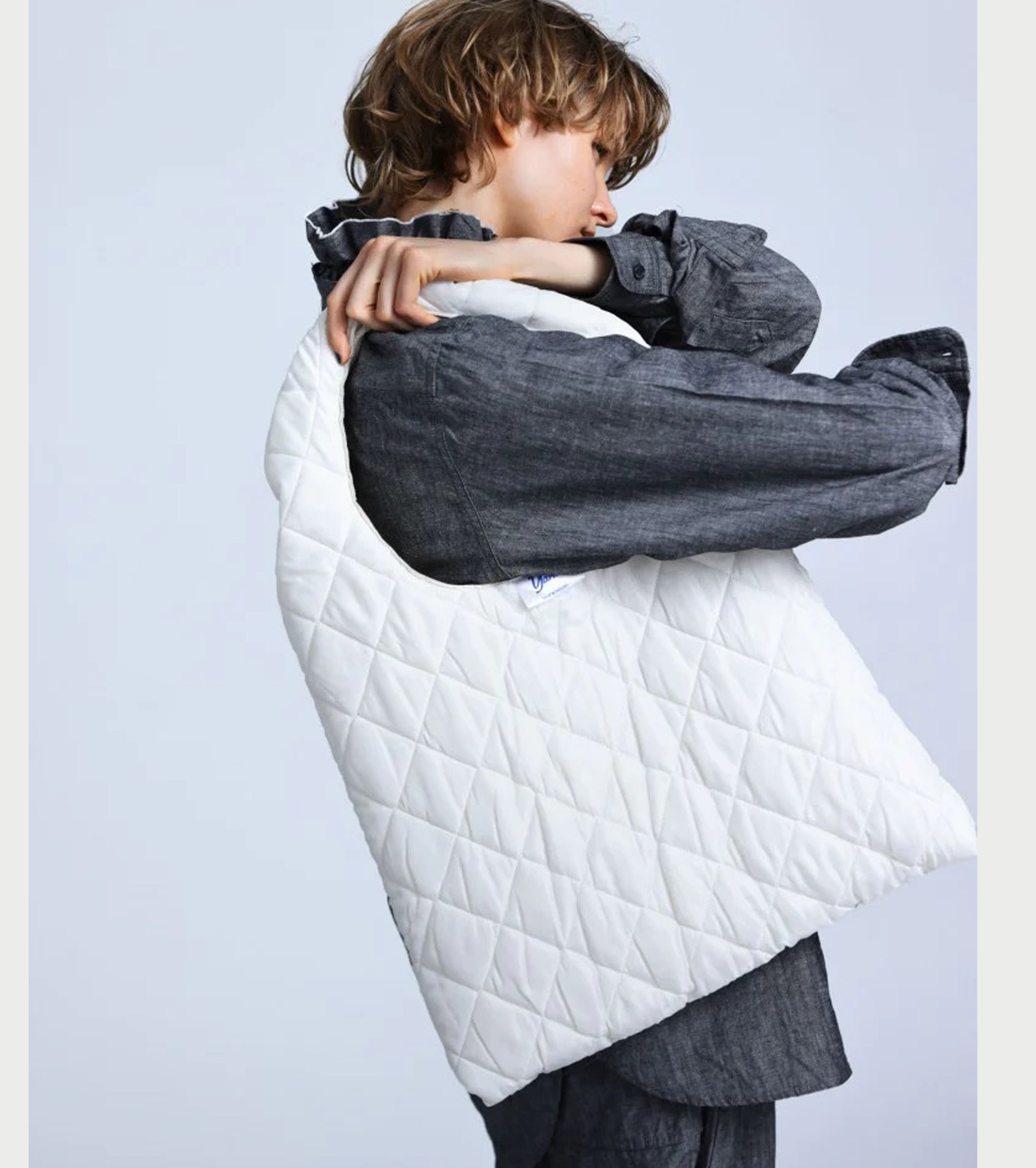 Yarmo  Quilt Lined Bag  , Natural