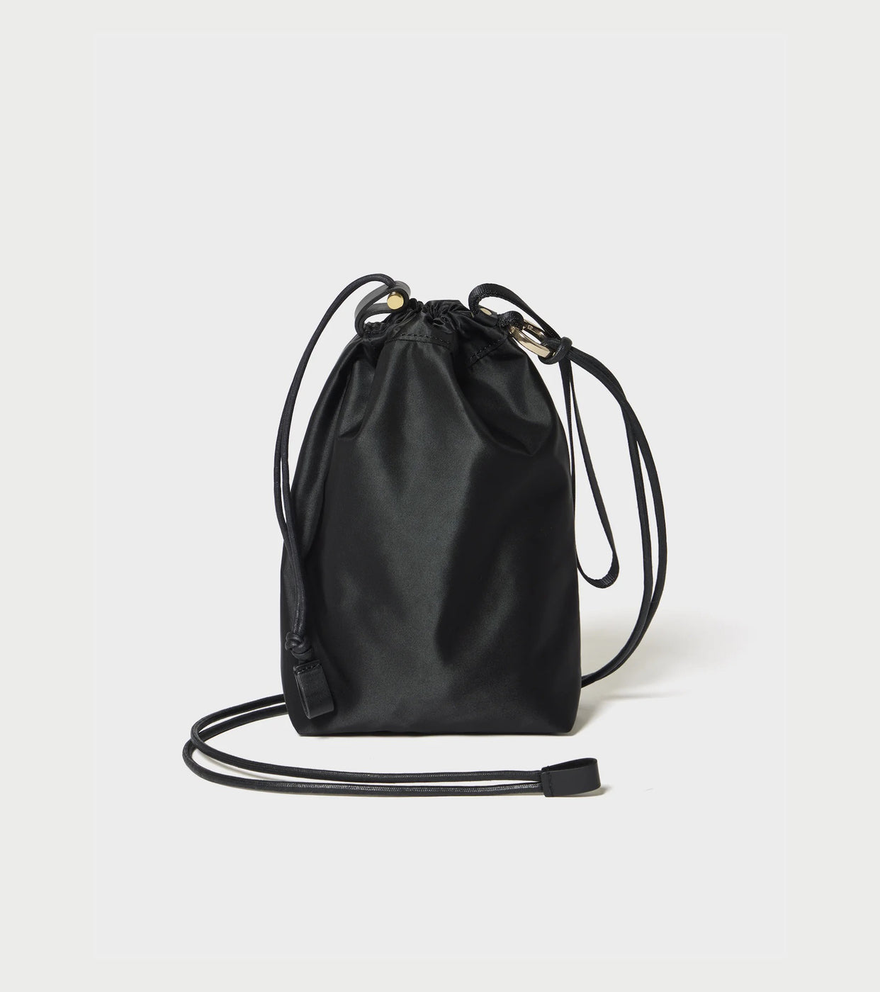 Texnh  クラシック ドローストリング  ポーチ , Black