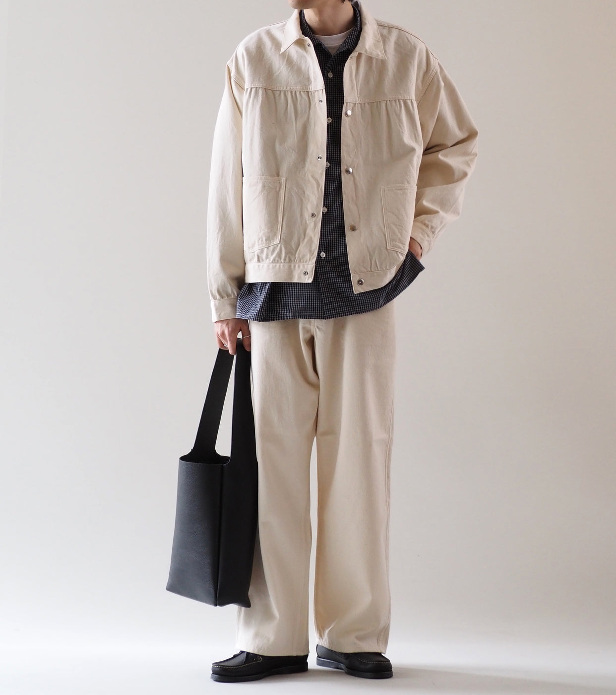 BAUTH バウス サテン ブルゾン , Ecru