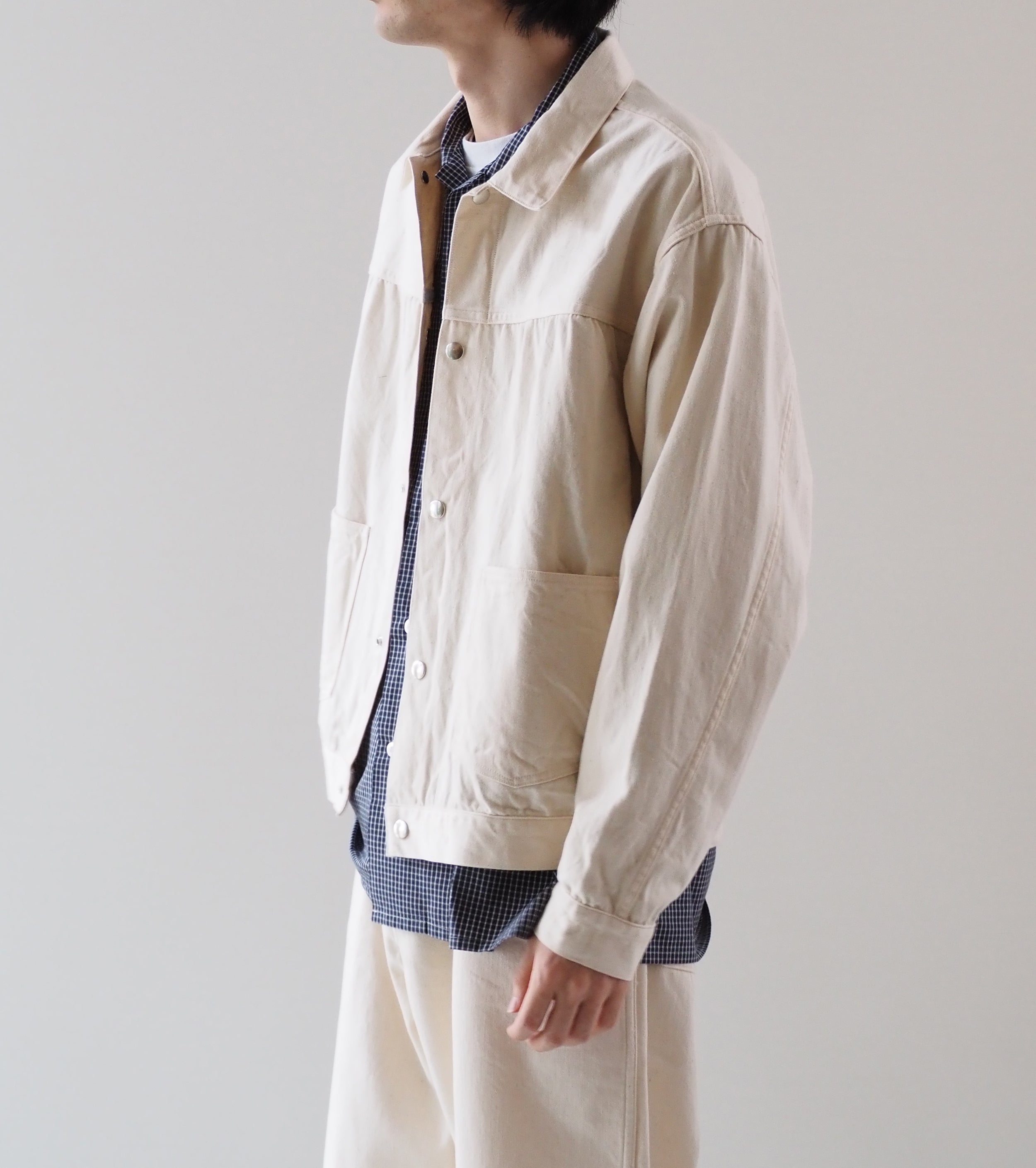 BAUTH バウス サテン ブルゾン , Ecru