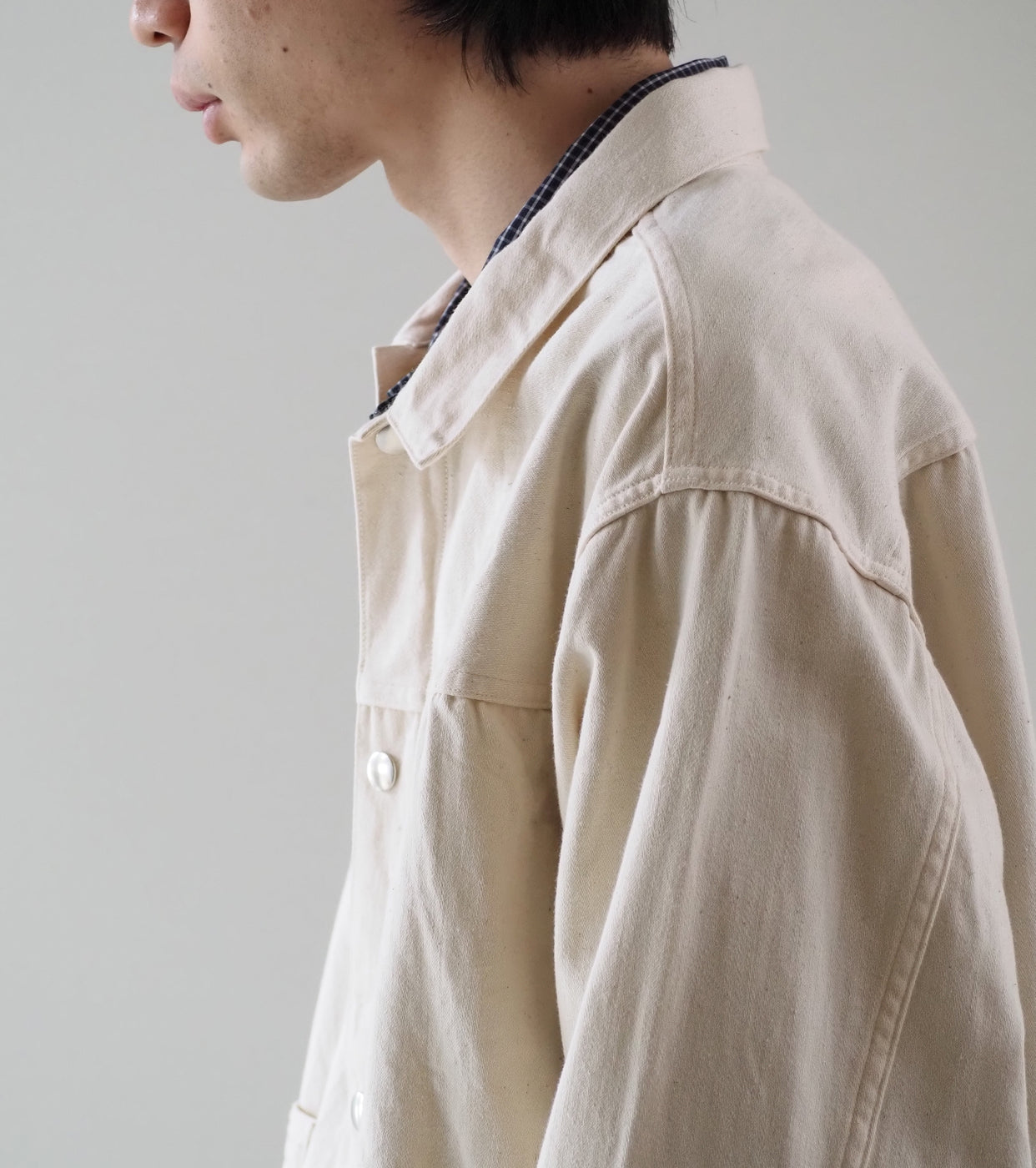 BAUTH バウス サテン ブルゾン , Ecru