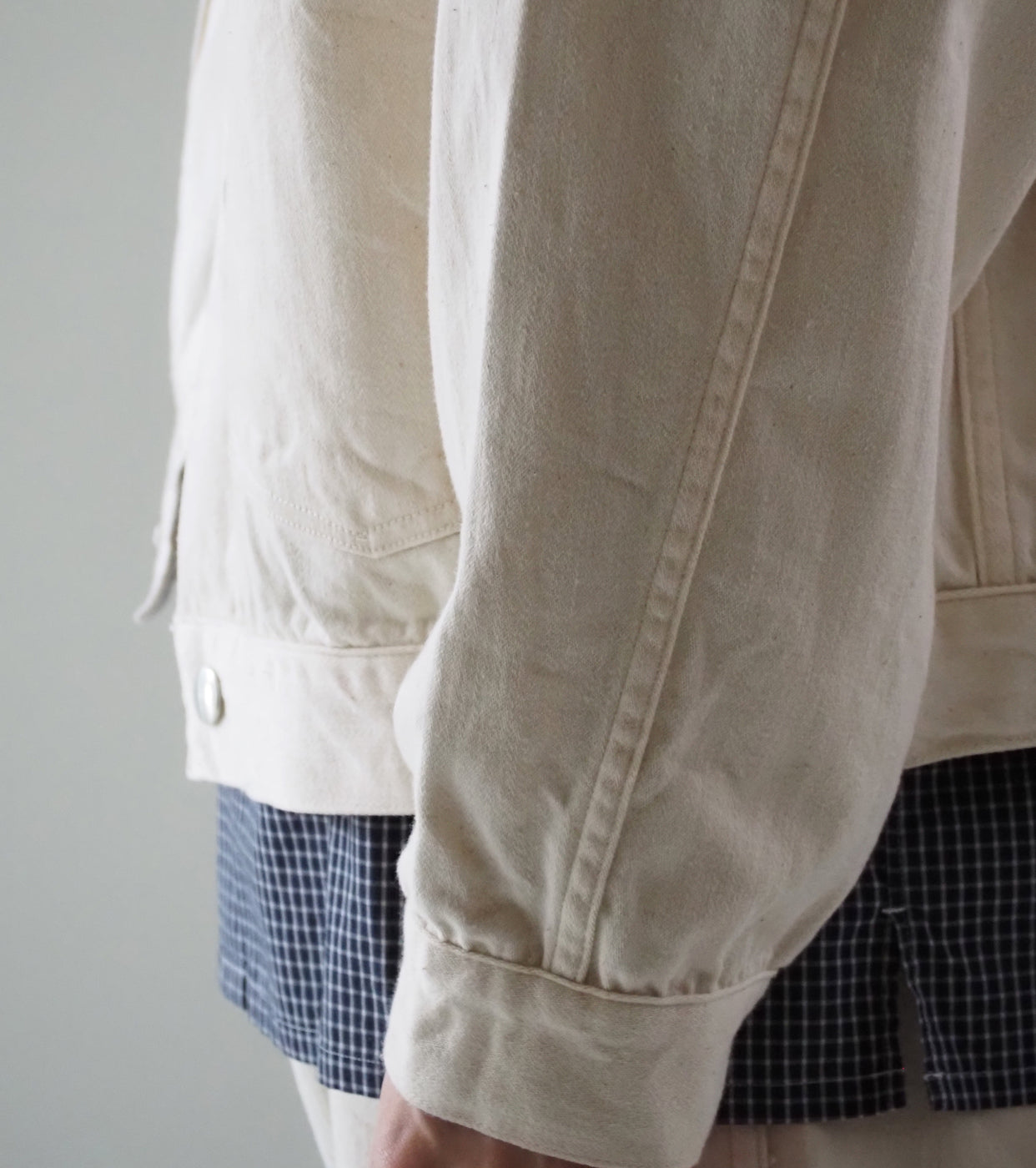 BAUTH バウス サテン ブルゾン , Ecru