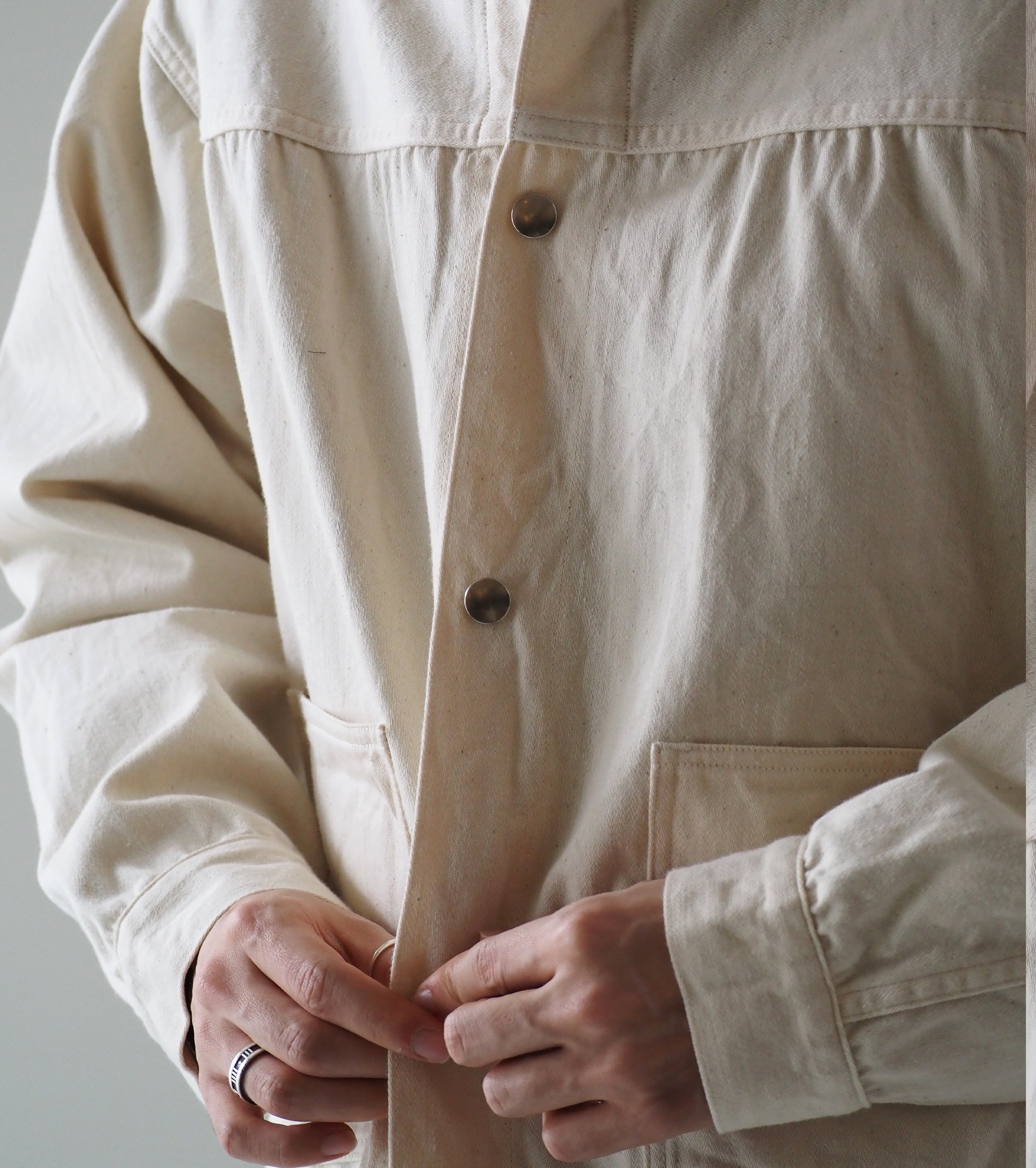 BAUTH バウス サテン ブルゾン , Ecru