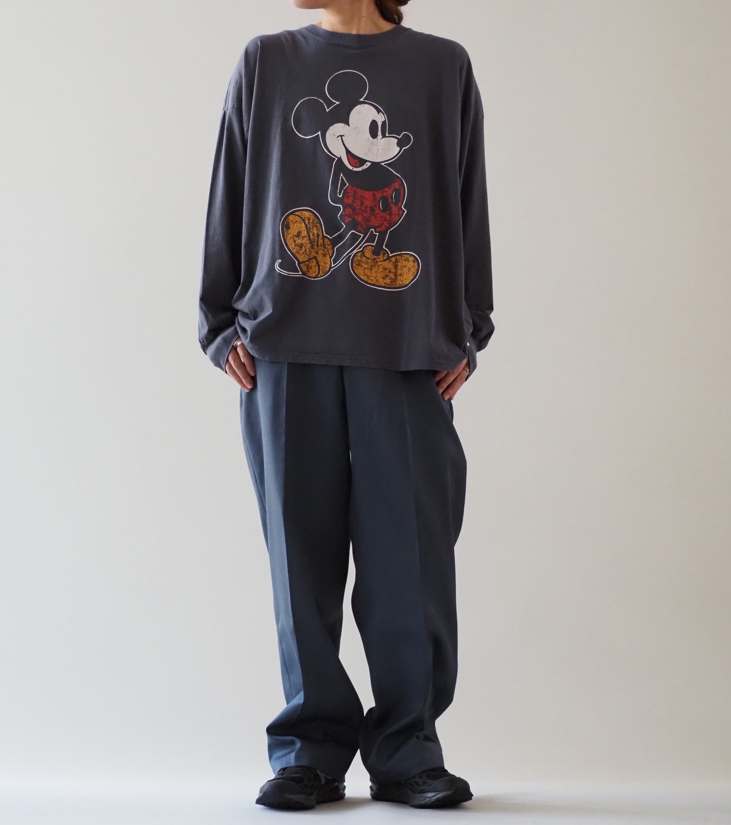 Oblada ミッキー ロングティー, F.Black