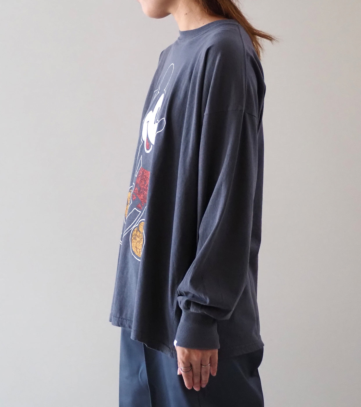 Oblada ミッキー ロングティー, F.Black