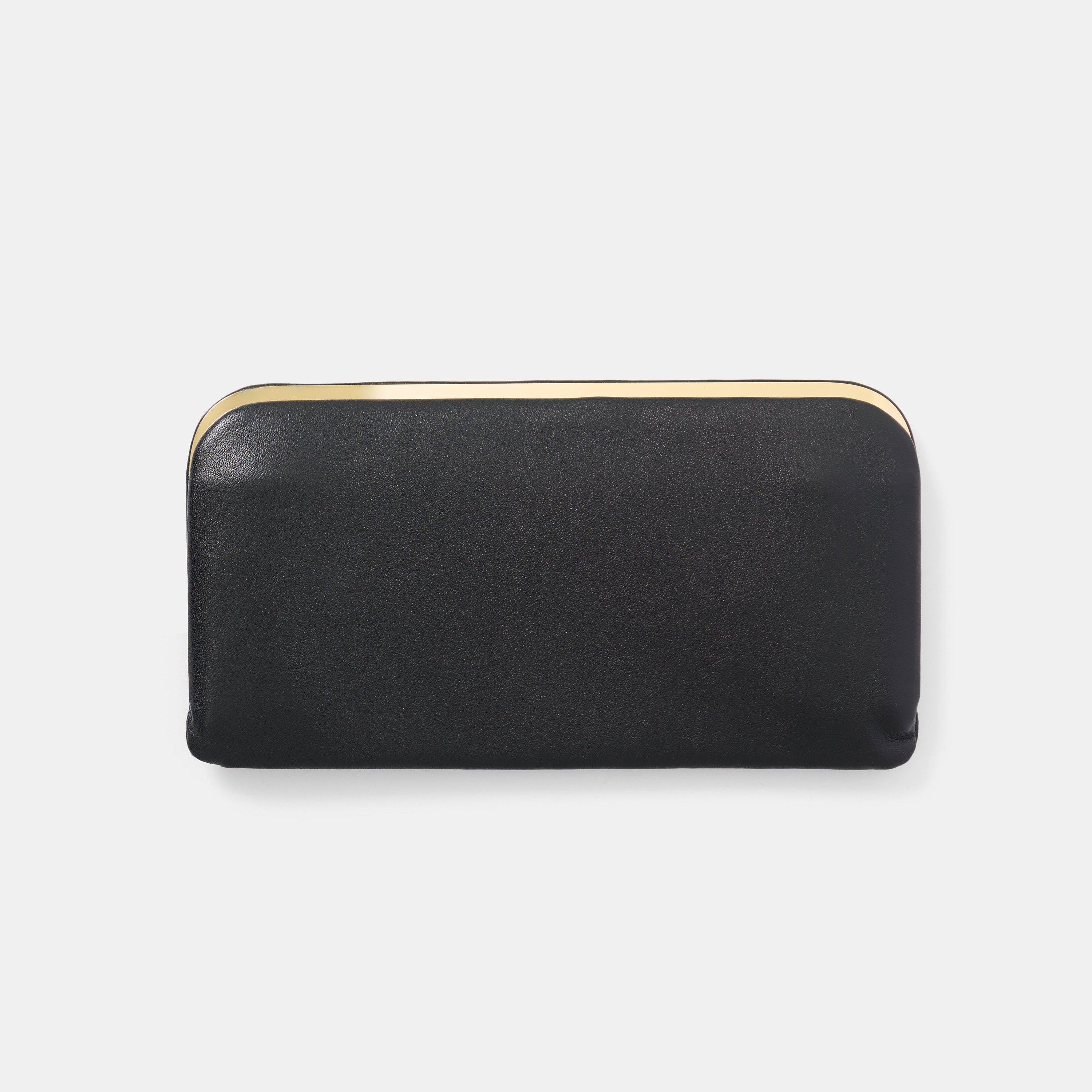 Morphee SAC À MAIN フレームド レザー ロング ウォレット , Black ＜GOLD＞