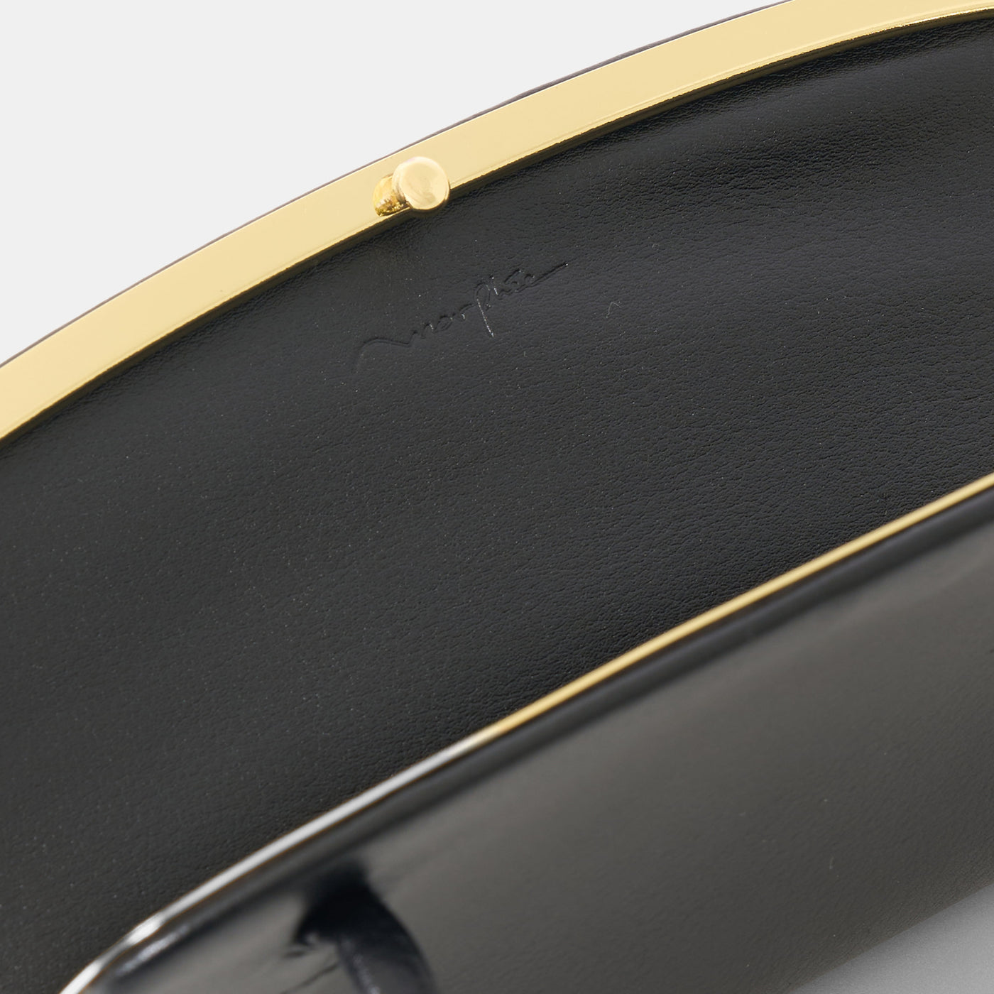 Morphee SAC À MAIN フレームド ワンショルダー バッグ , Black ＜GOLD＞