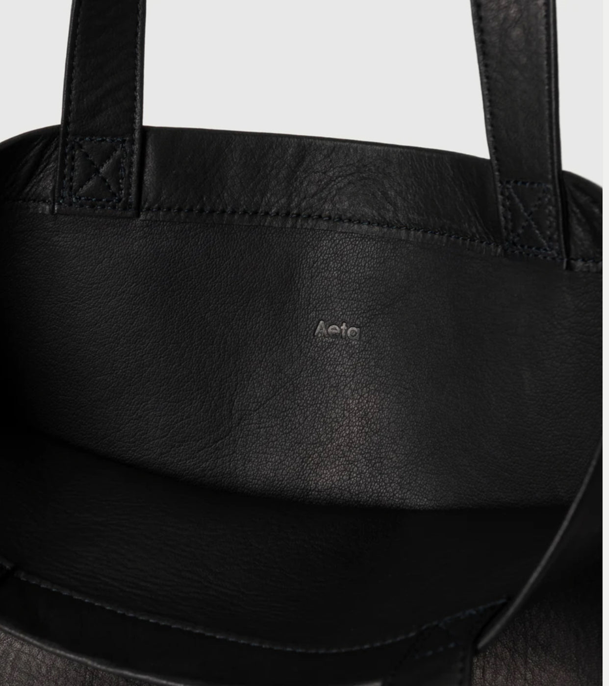 Aeta  Double Face Flat Tote : M, Black