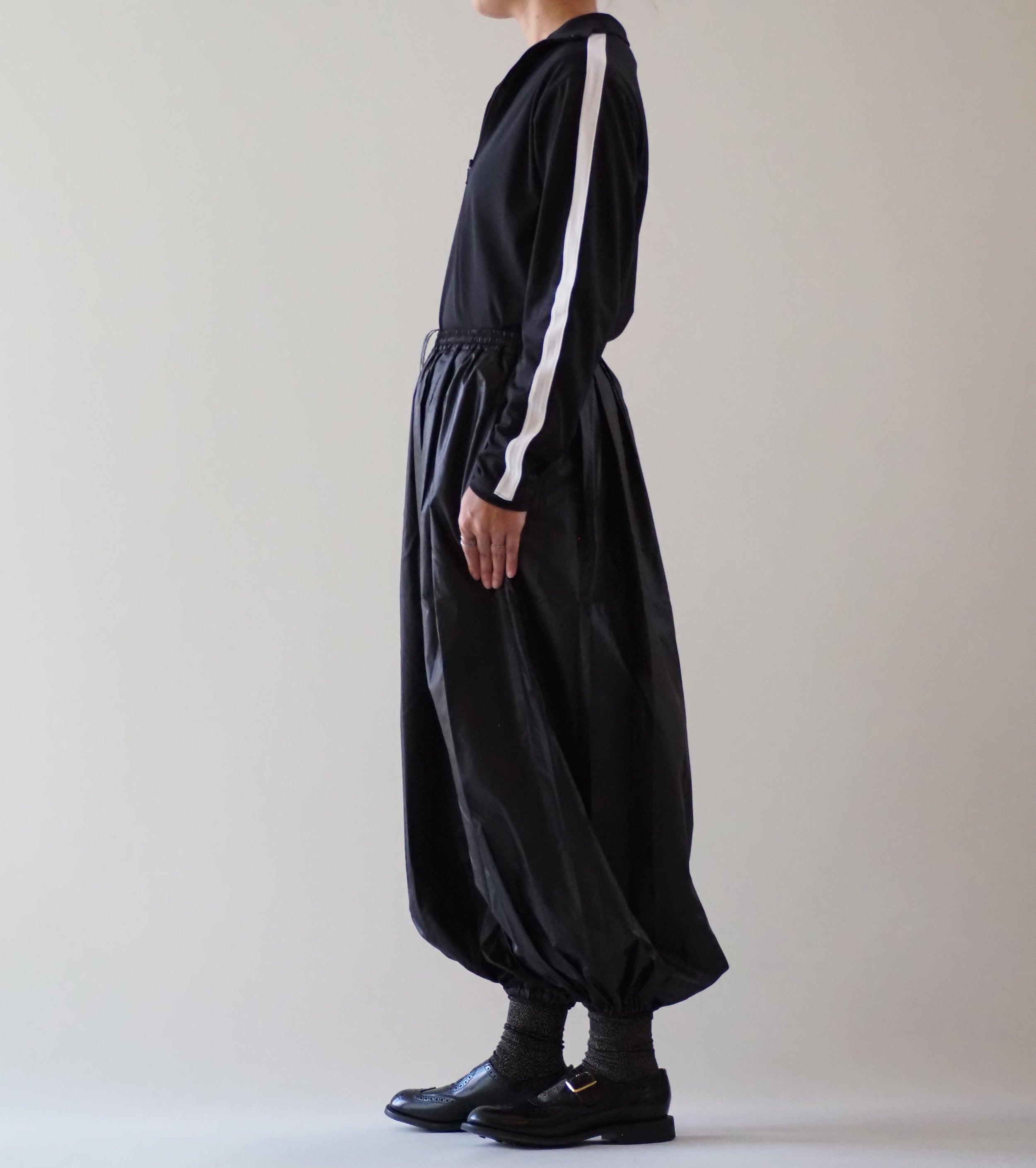 ALWEL HALF ZIP TOP ,  Black × White