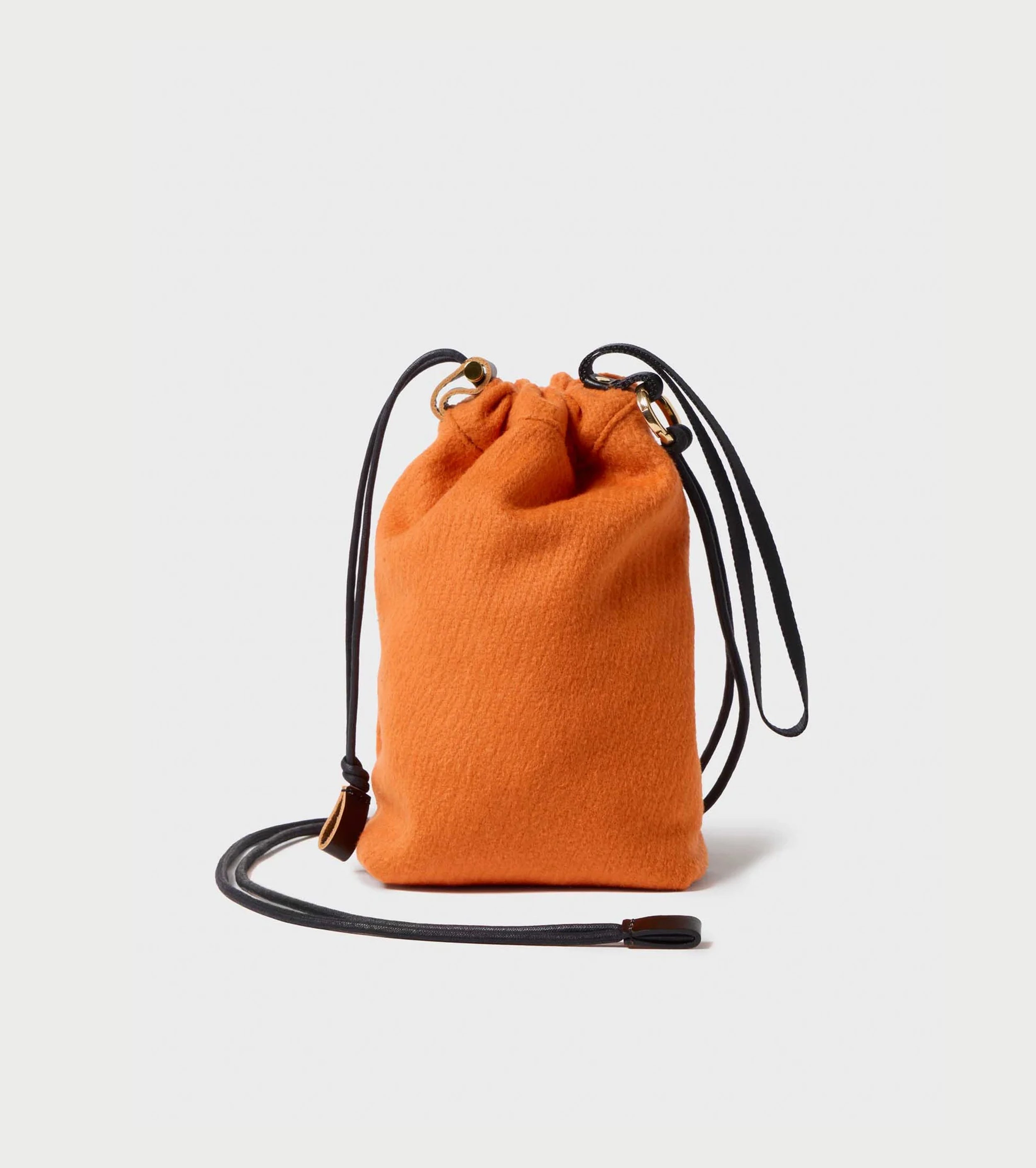 Texnh  ドローストリング  ポーチ M ウール , Orange