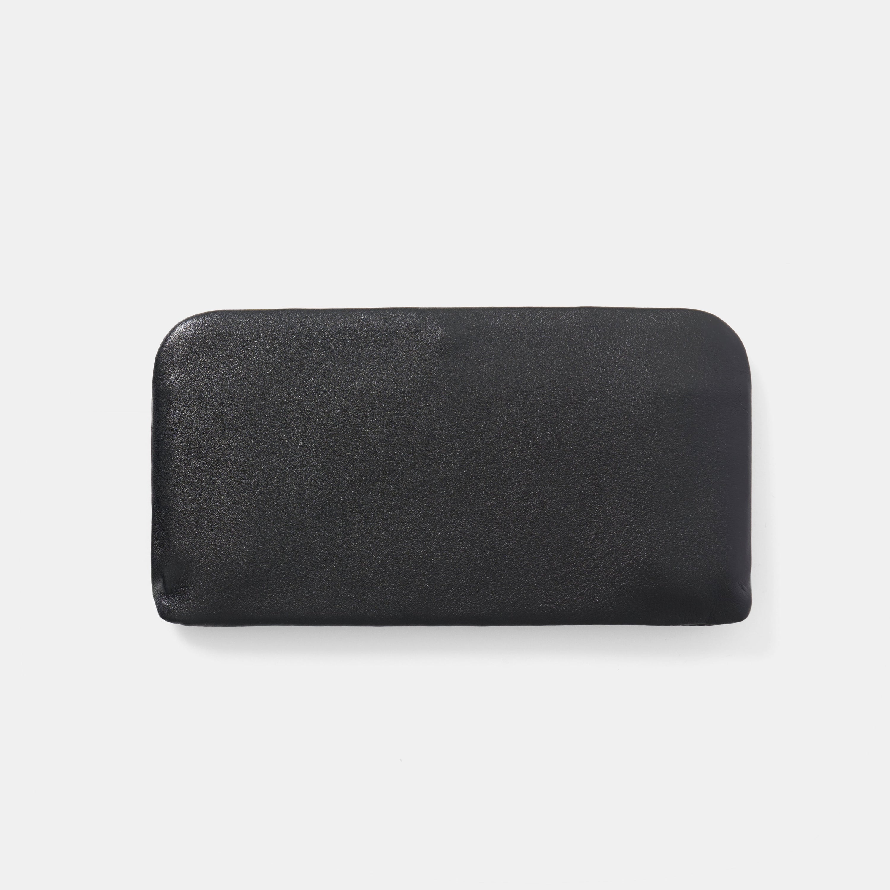 Morphee SAC À MAIN フレームド レザー ロング ウォレット , Black ＜SILVER＞
