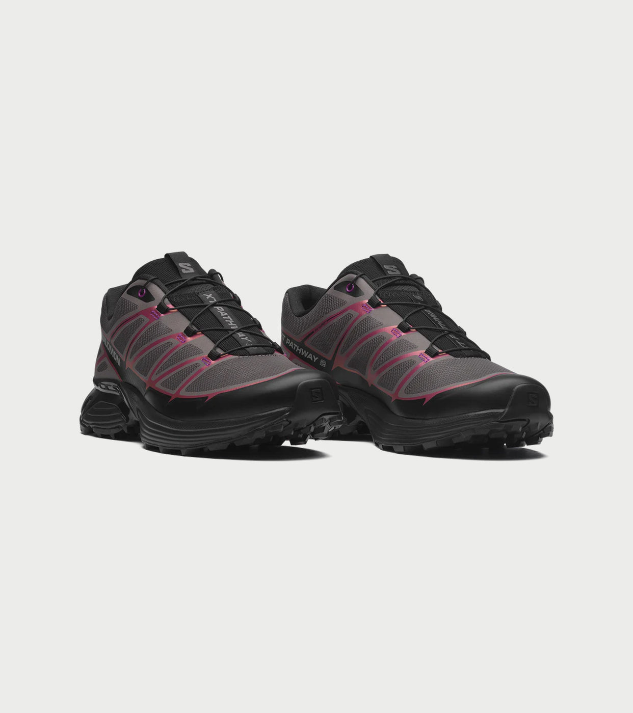 SALOMON  XT-PATHWAY 2 IRIDESCENT, Black / Hollyhock / Plum Perfect