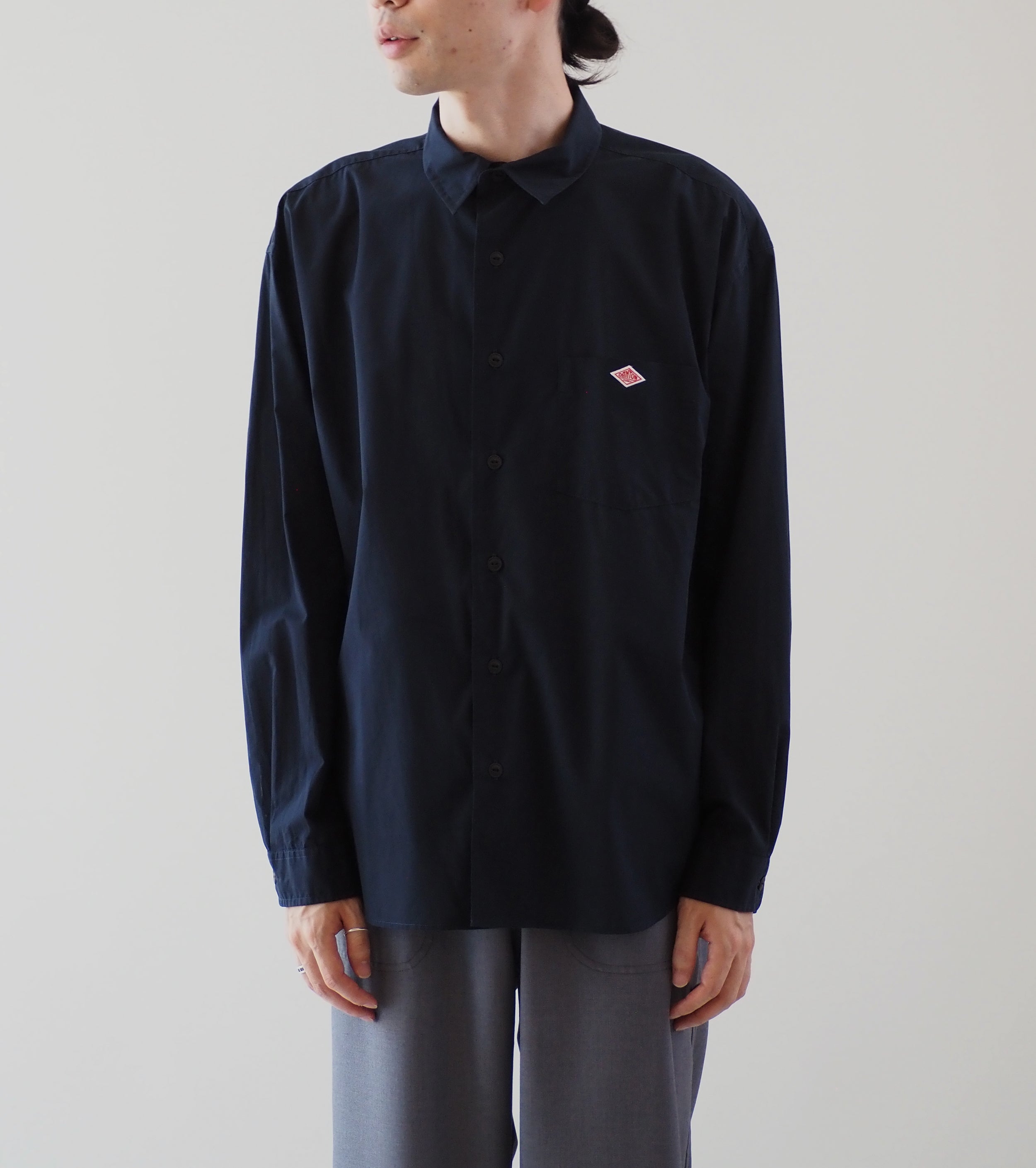 DANTON ワークシャツ , Navy