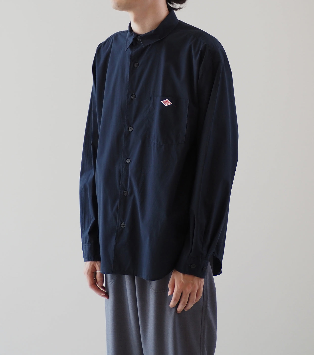 DANTON ワークシャツ , Navy