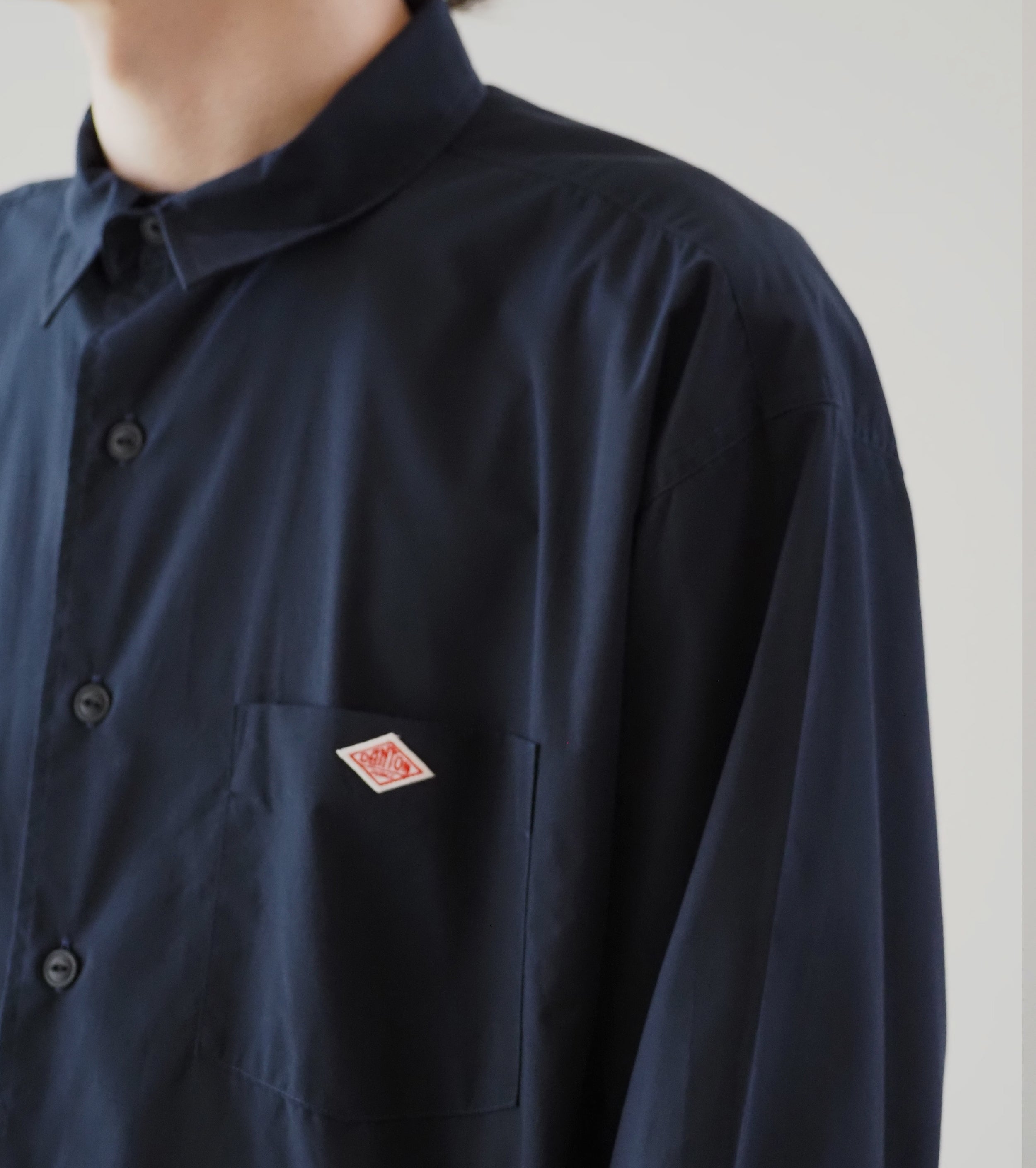 DANTON ワークシャツ , Navy