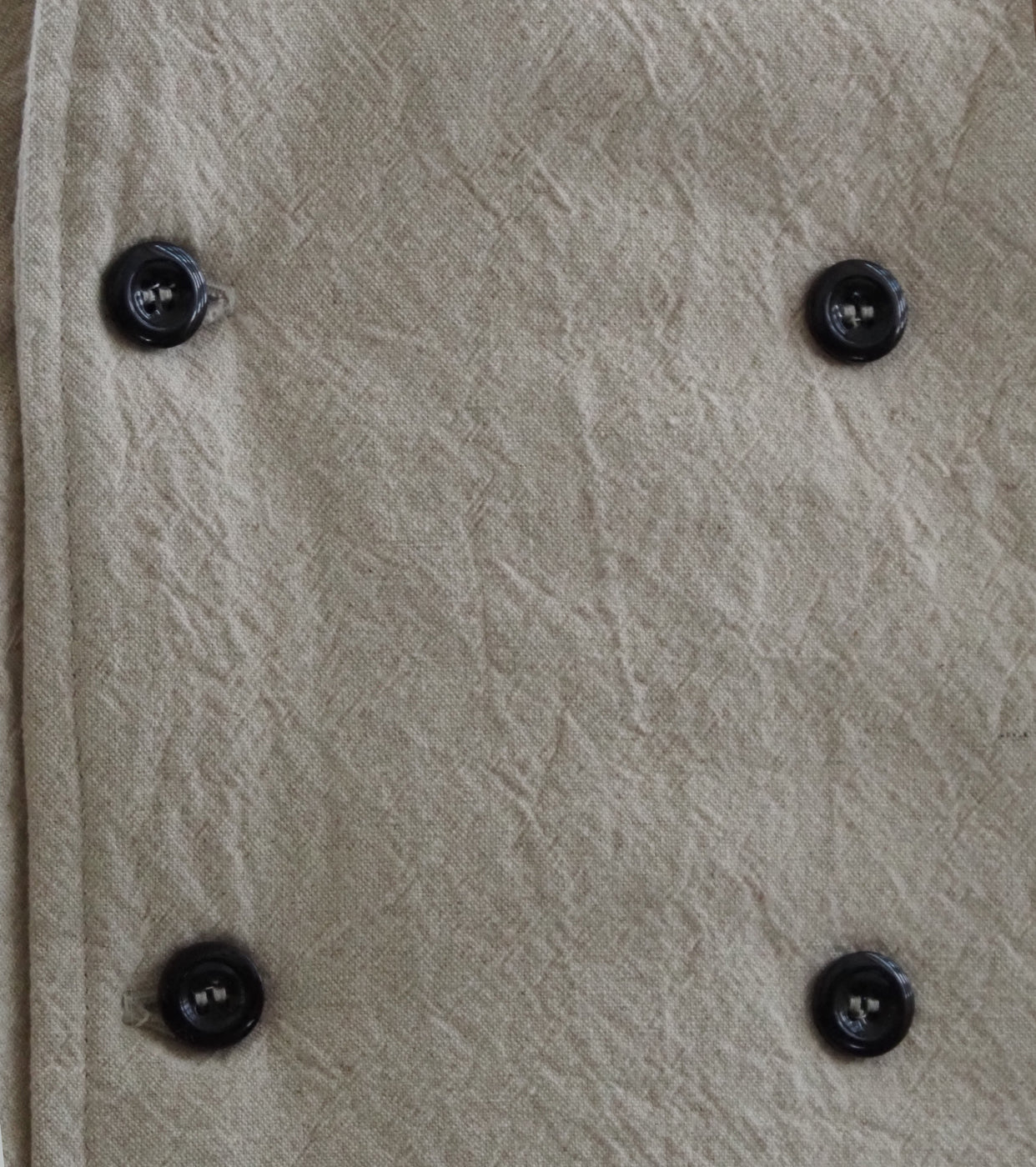 Yarmo  キルティング ダブルブレステッド ワークジャケット , Natural