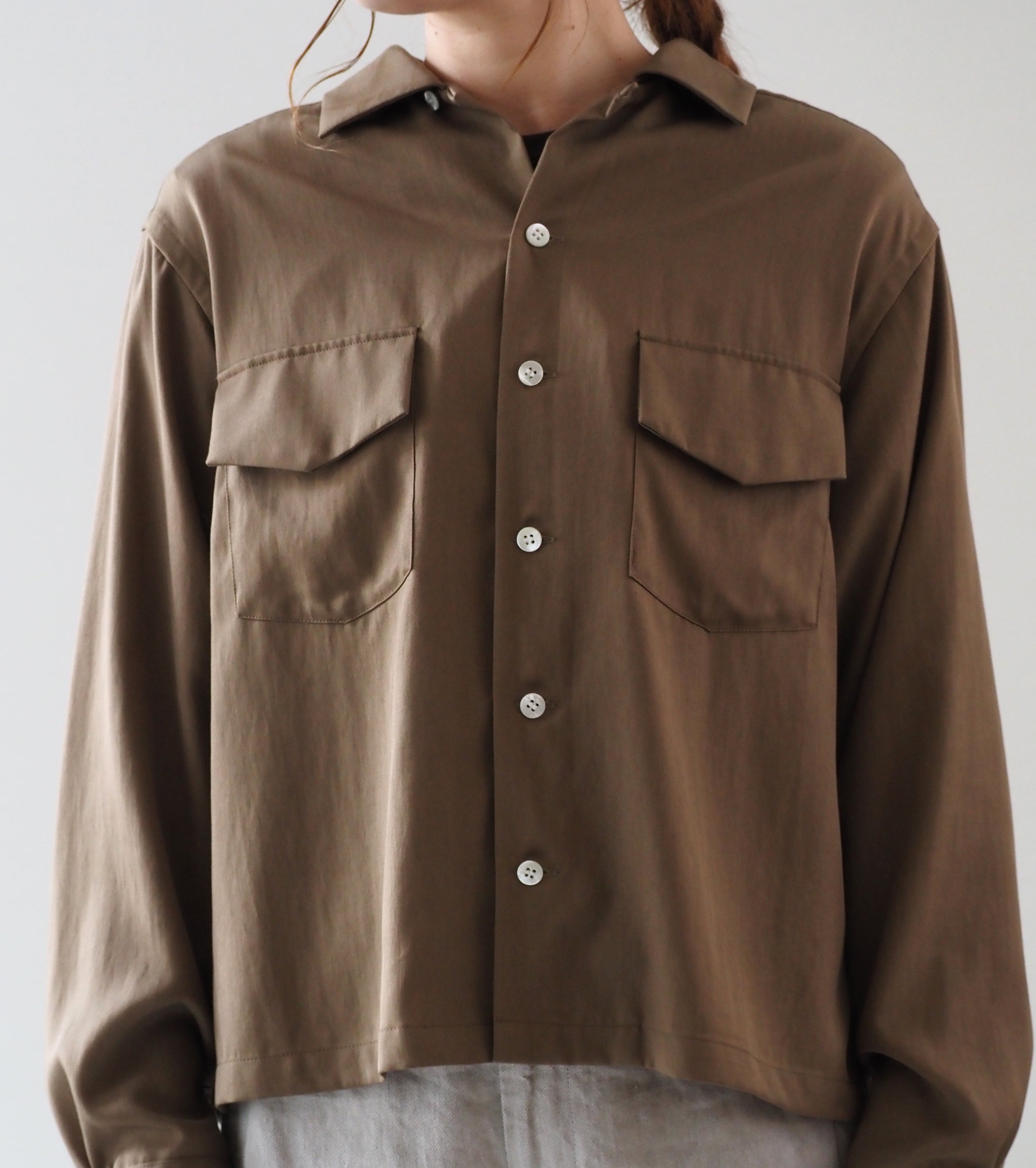 Oblada ボウリング シャツ , Khaki