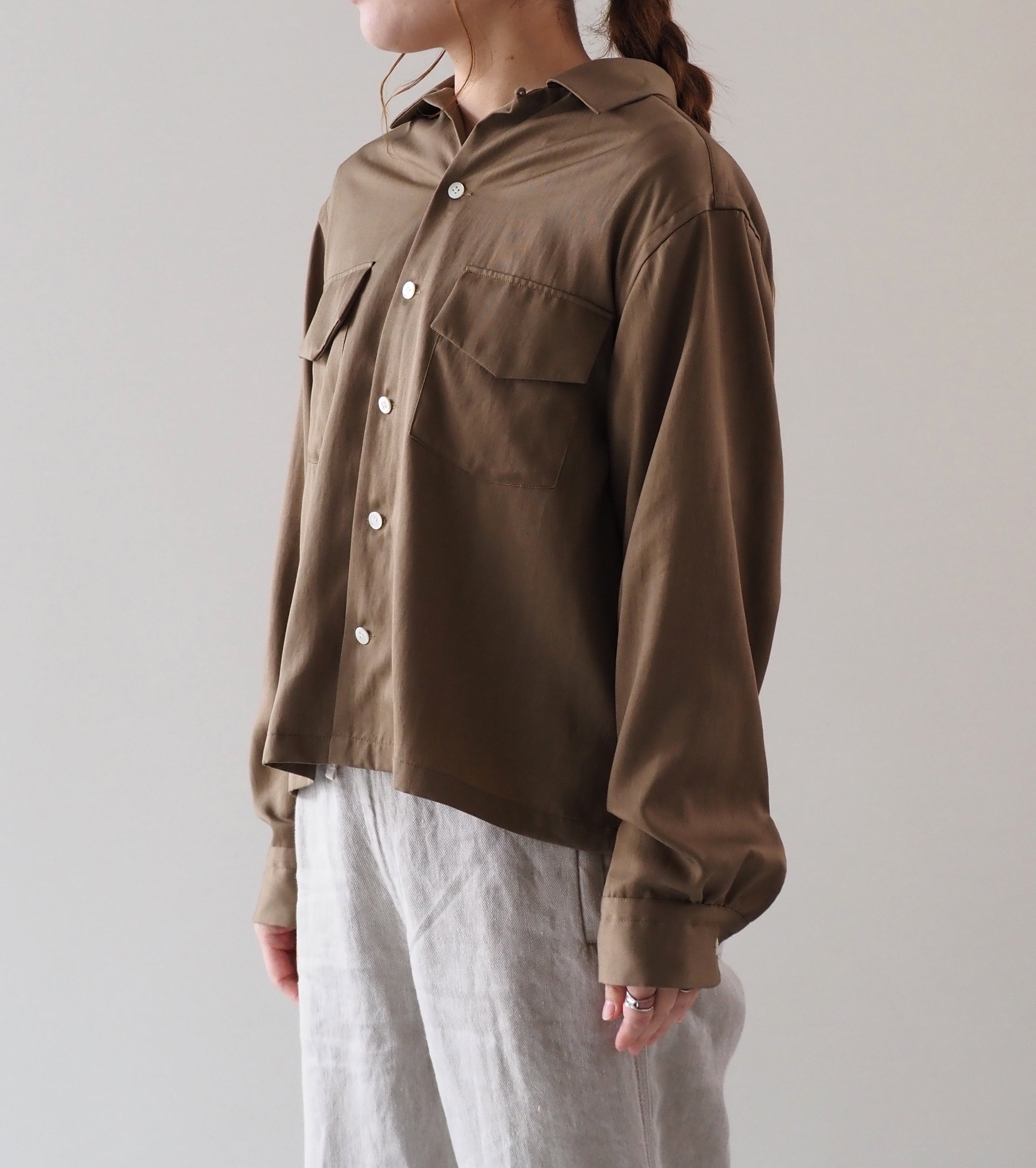 Oblada ボウリング シャツ , Khaki