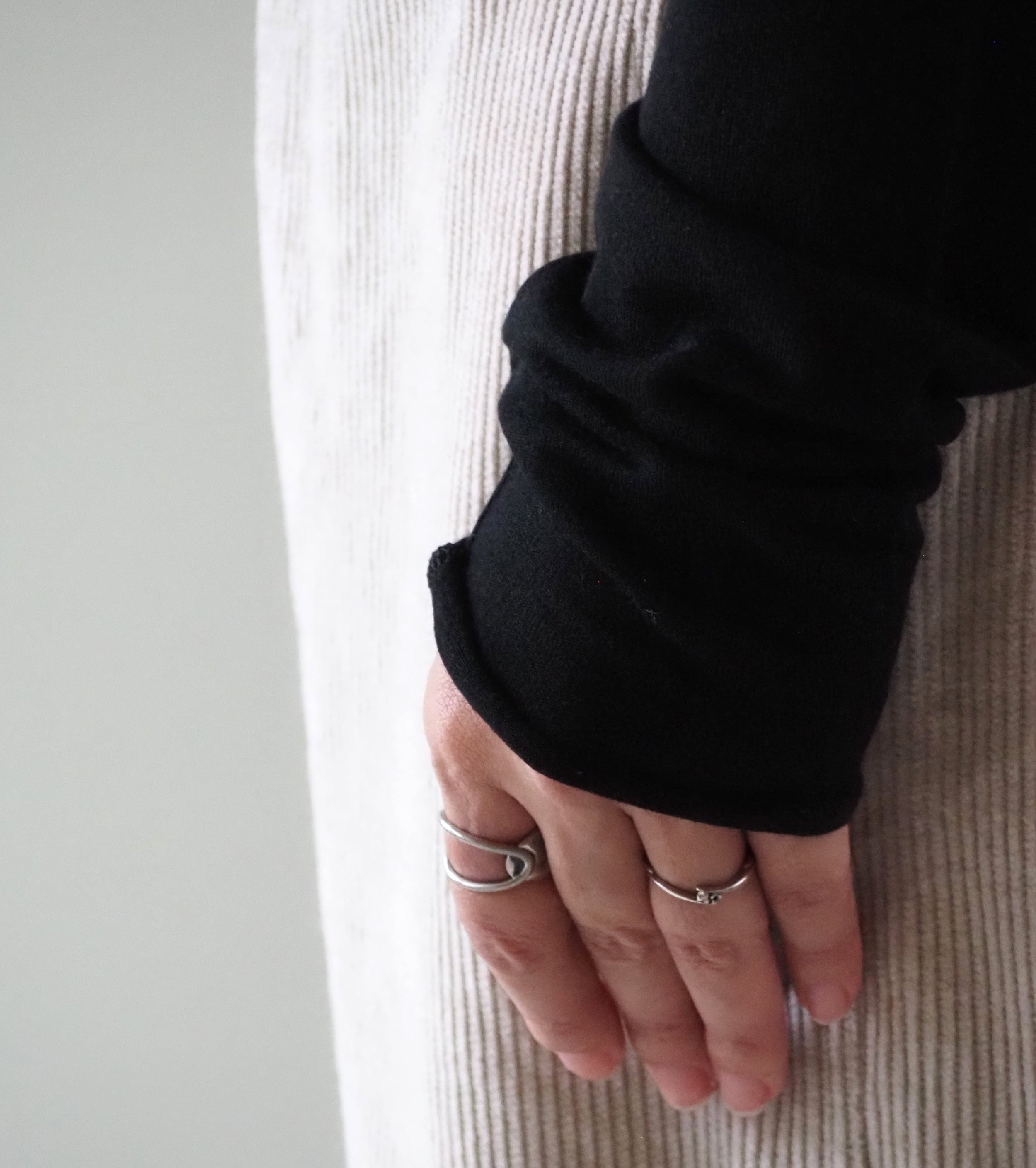 ALWEL シアー リブトップ , Black