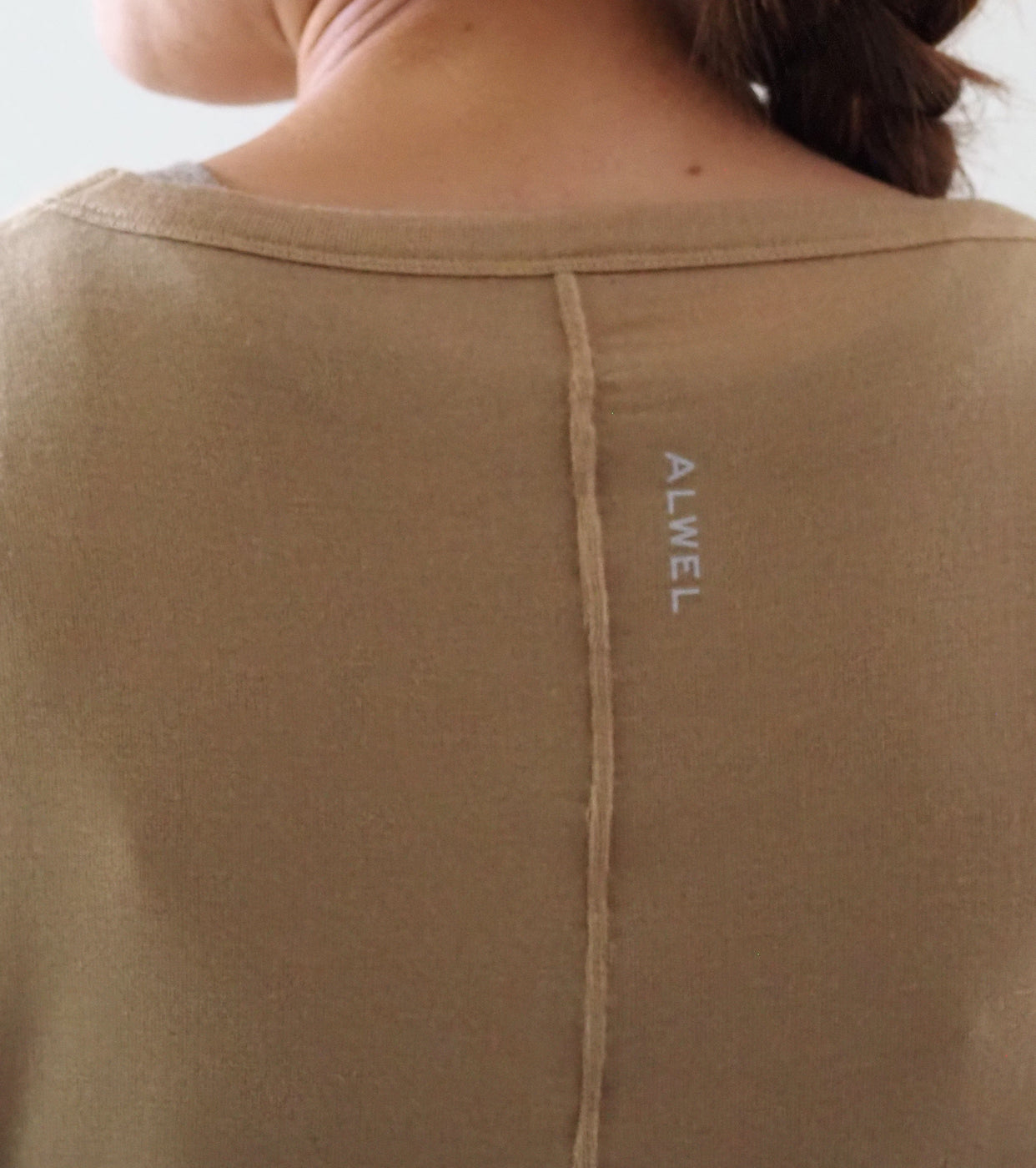 ALWEL シアー リブトップ , Dijon