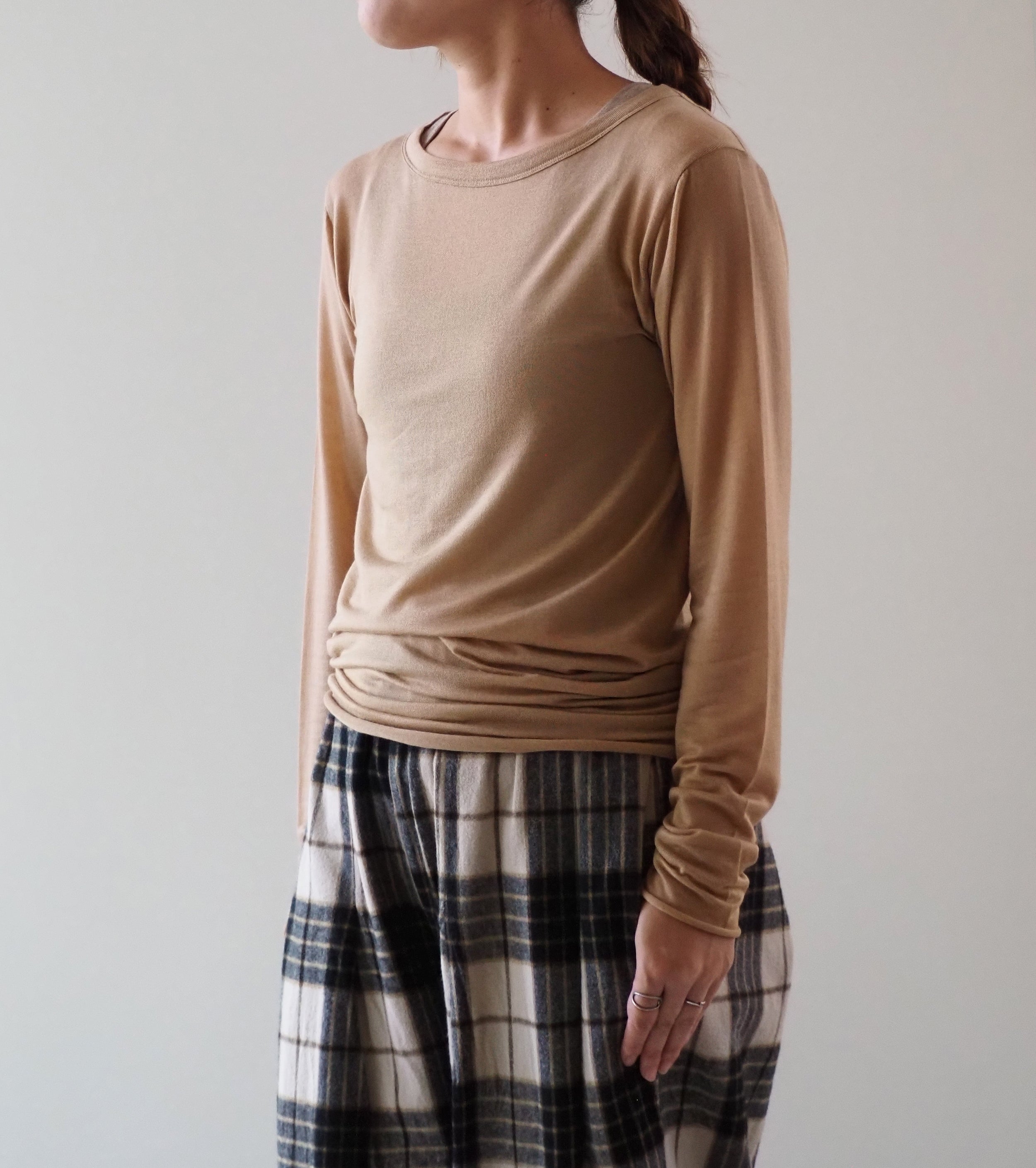 ALWEL シアー リブトップ , Dijon