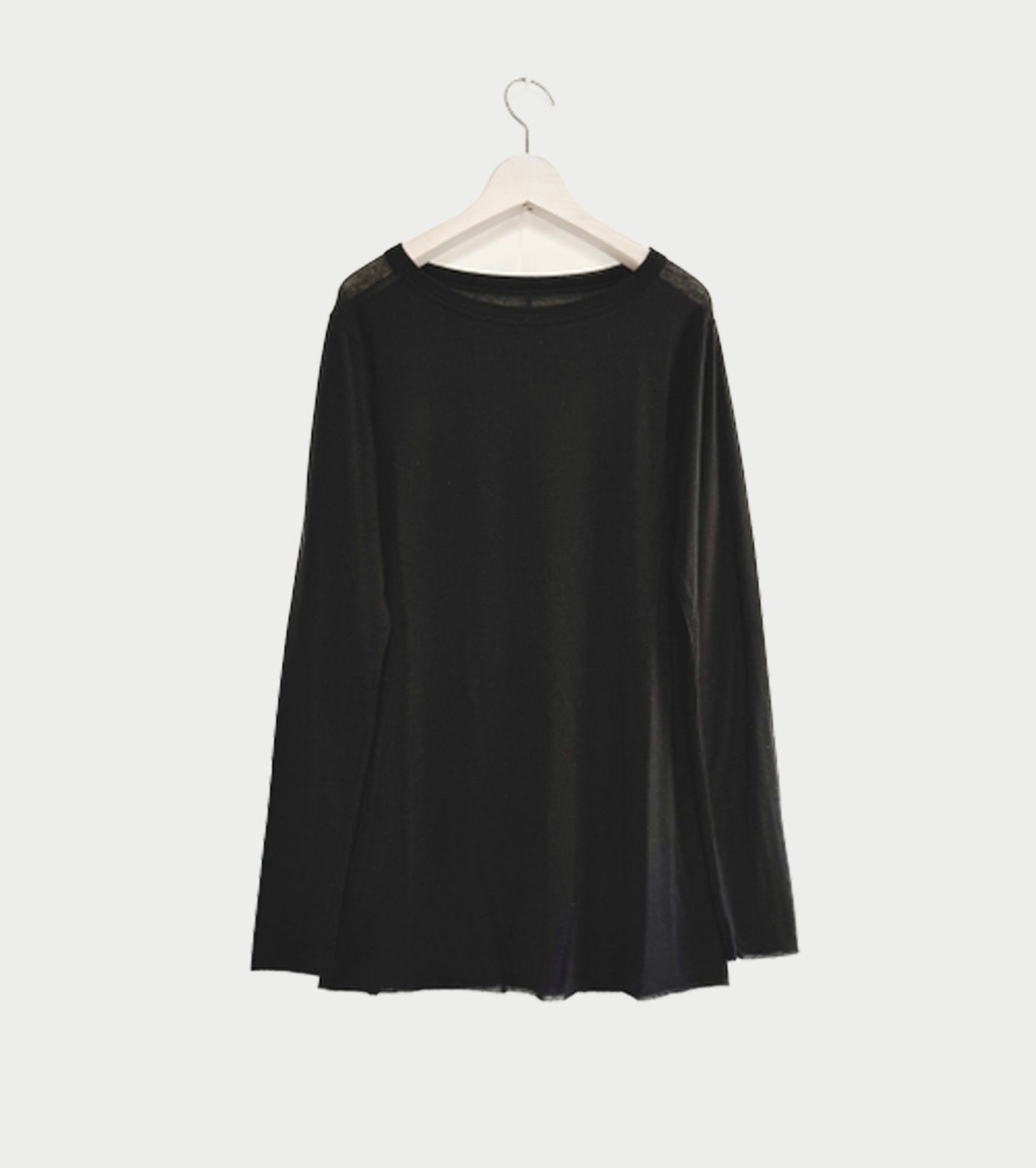 ALWEL Sheer Rib Top , Black