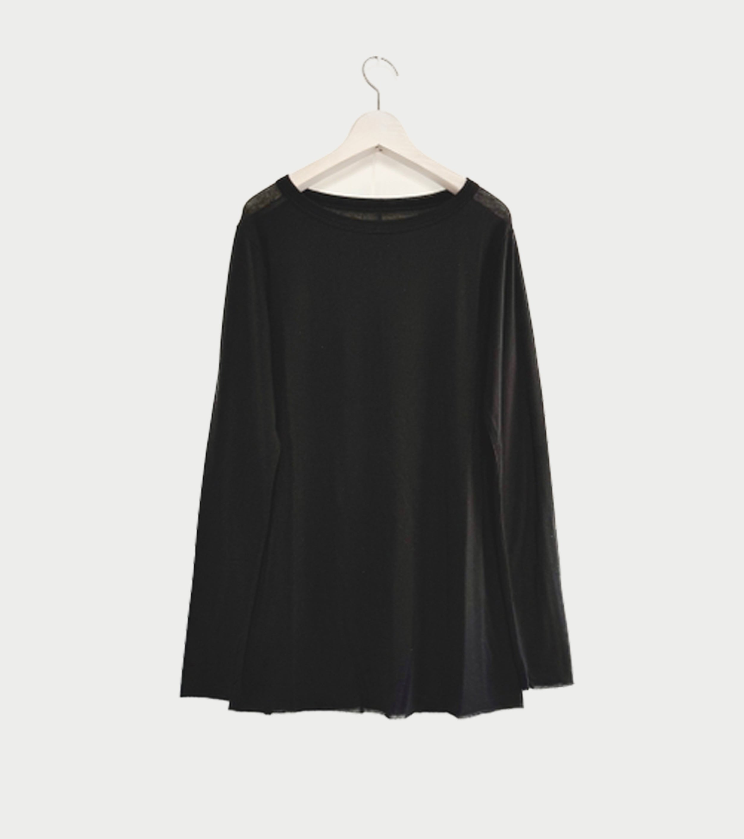 ALWEL Sheer Rib Top , Black