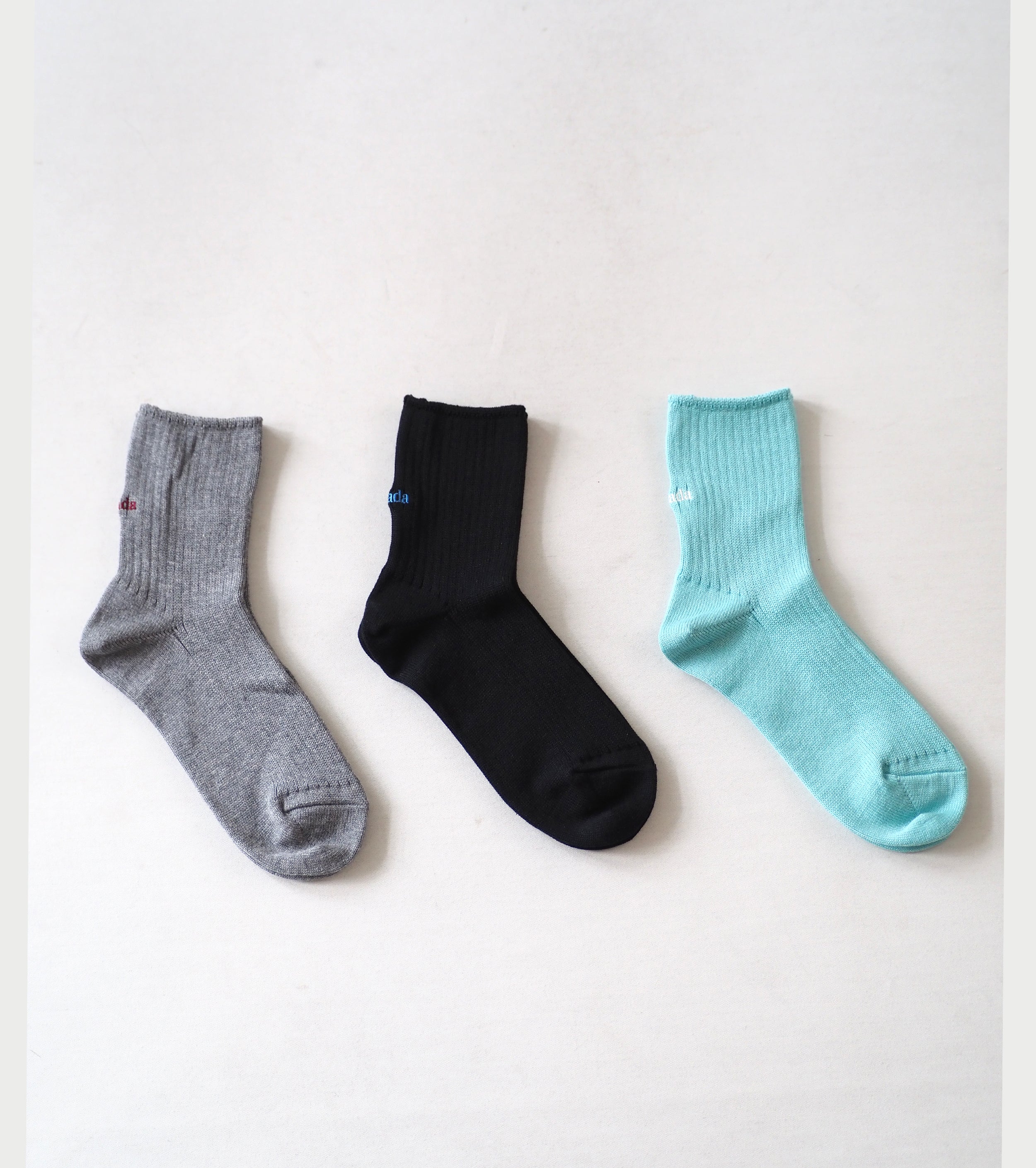 Oblada パック ショート ソックス , Gray blk Mint