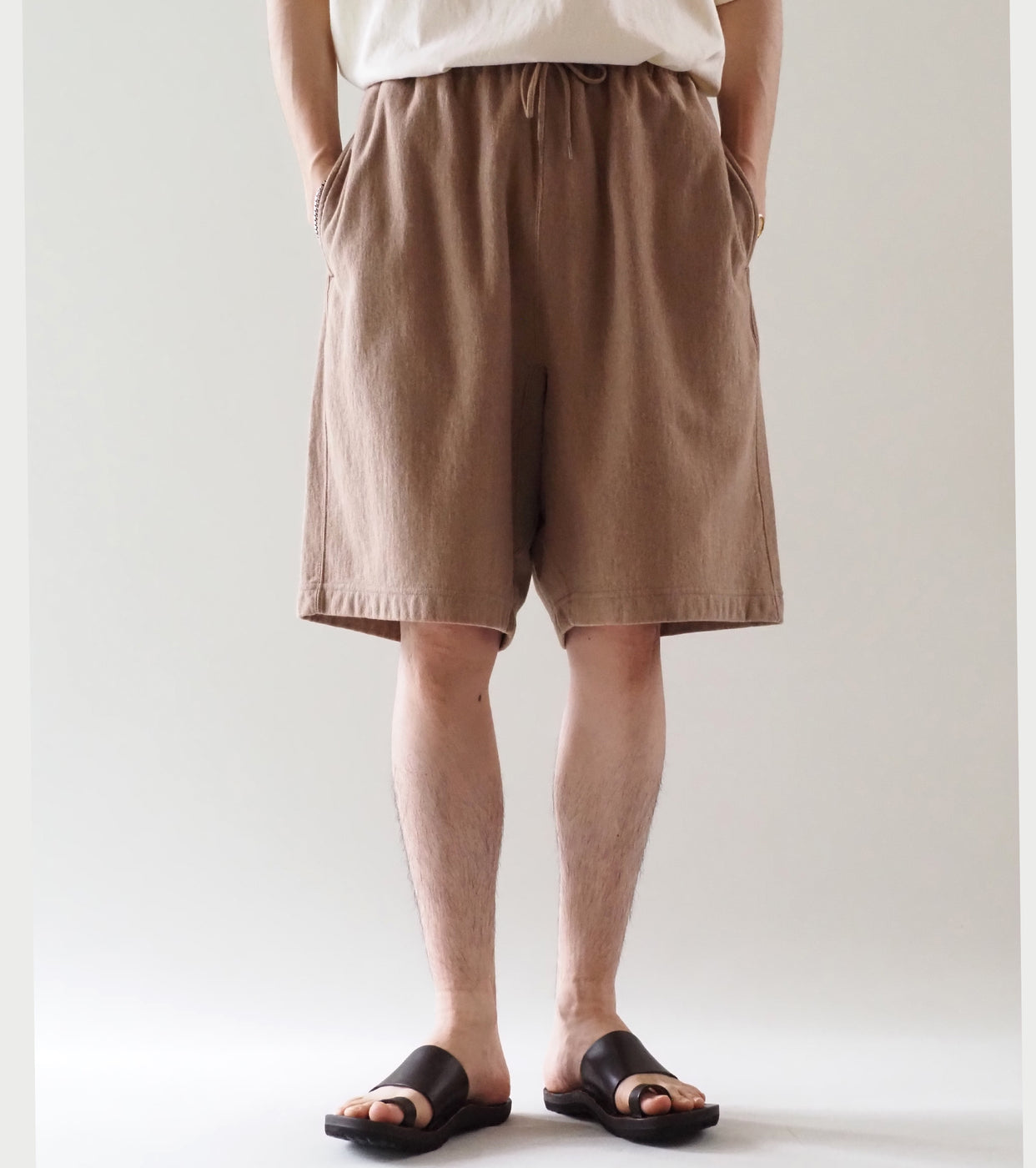 blurhms Thin-Sweat Shorts , Heather Beige