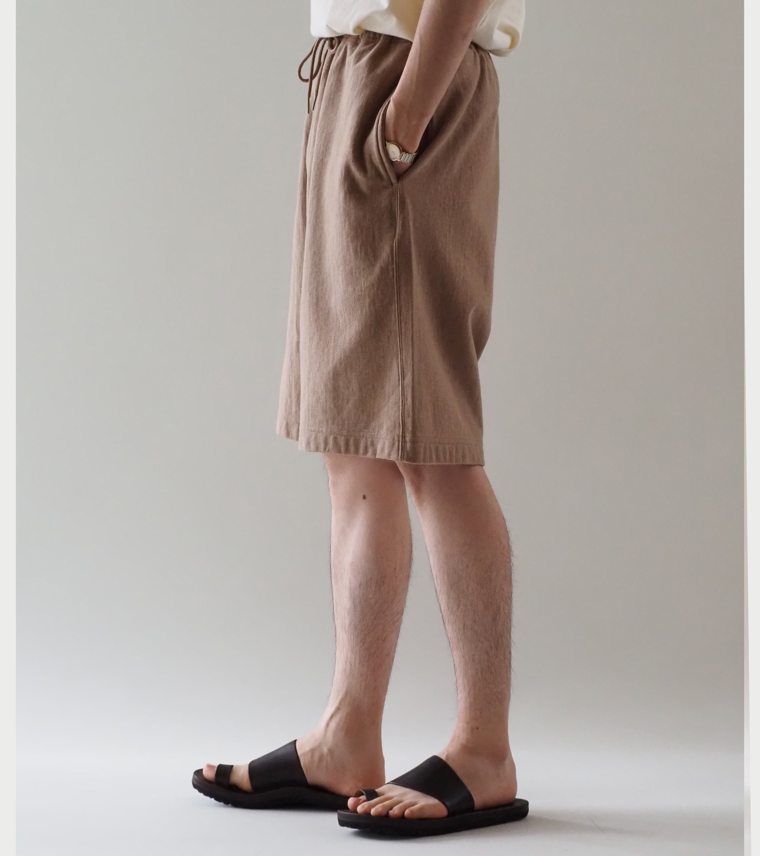 blurhms Thin-Sweat Shorts , Heather Beige